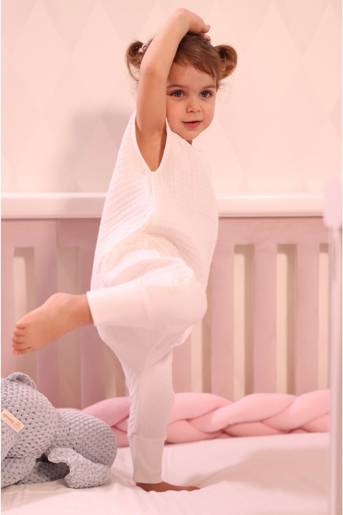 Lilalinda Bebek/çocuk Uyku Tulumu 0.5 Tog, %100 Pamuk 4 Kat Müslin fotoğrafı 2 (önizleme)