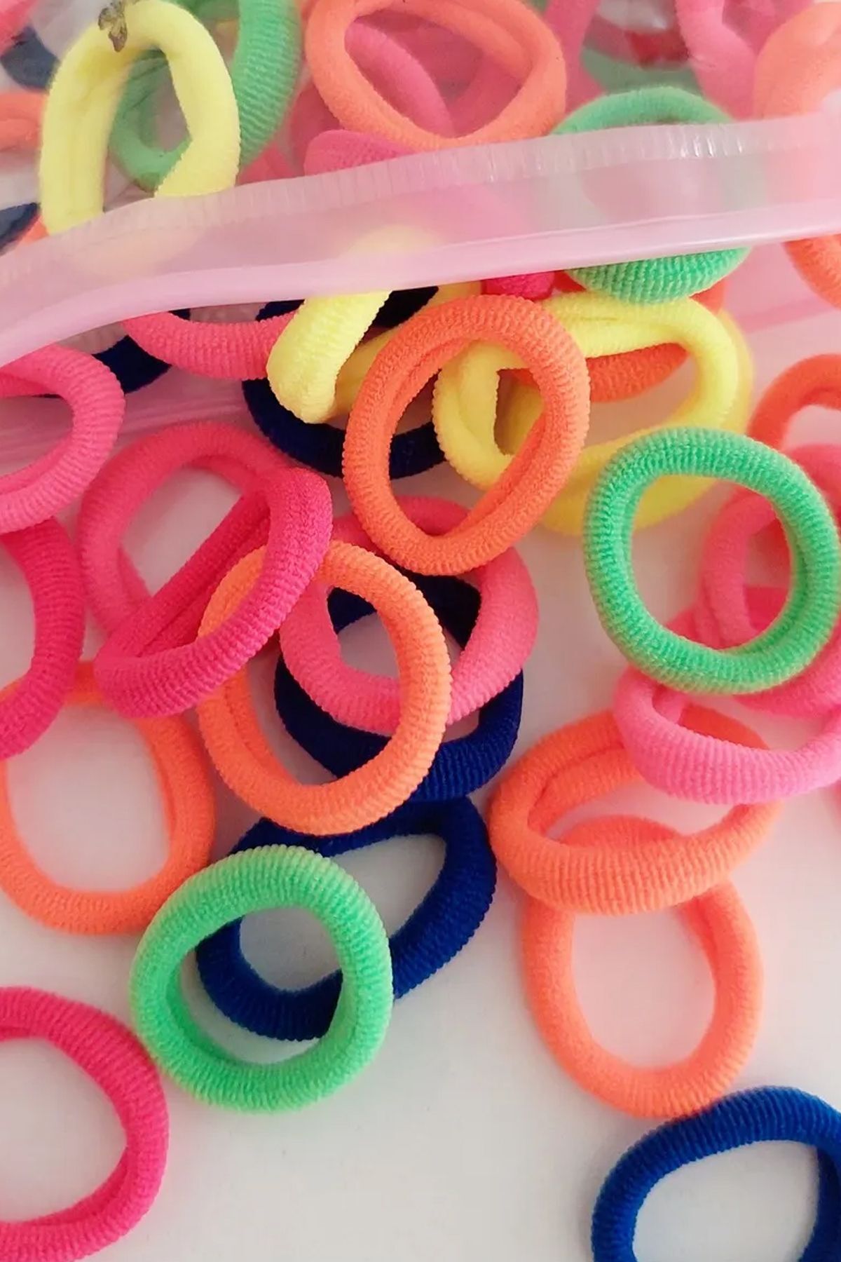 Gampus-100 Pieces Neon Vivid Mini Rubber Buckle - Multiple Sturdy Design 6