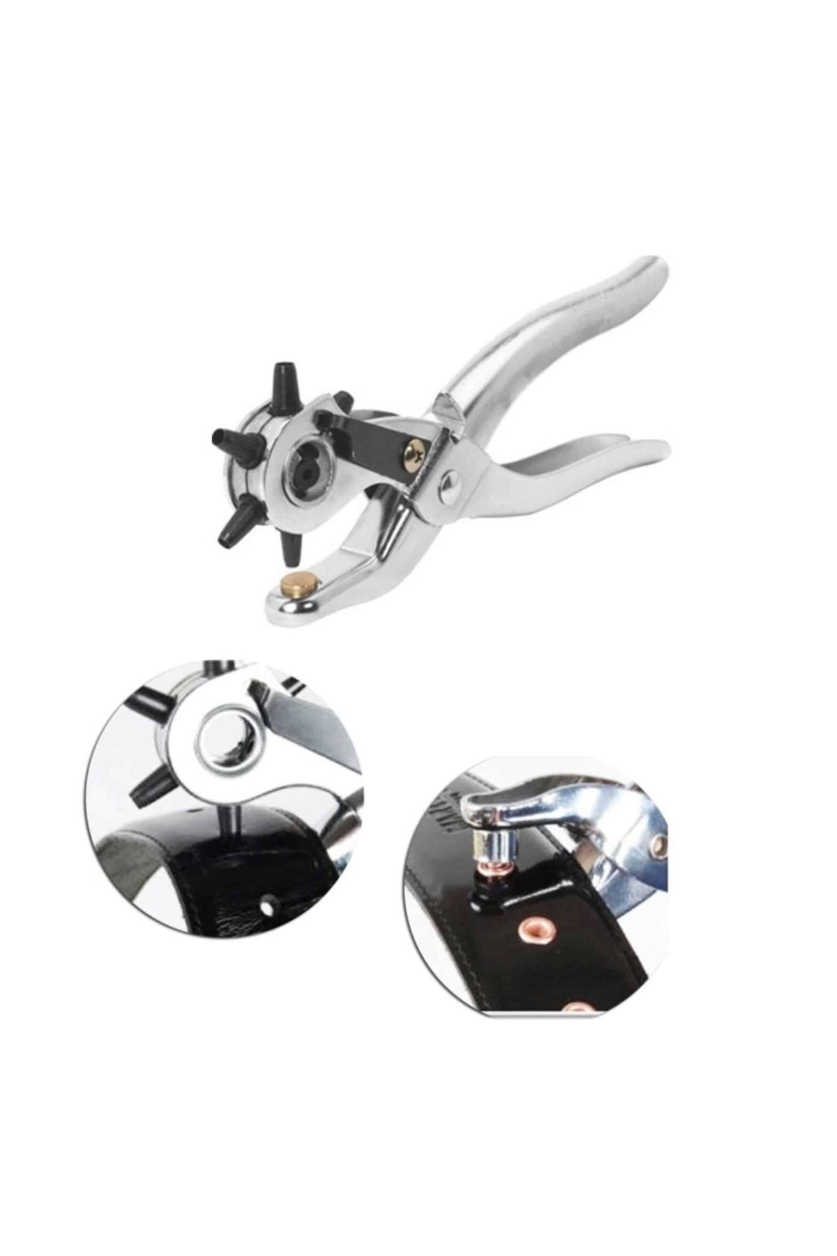 COMBAT 6 Farklı Boyutta Kemer Delme Pensesi Kemer Delici Delik Açıcı