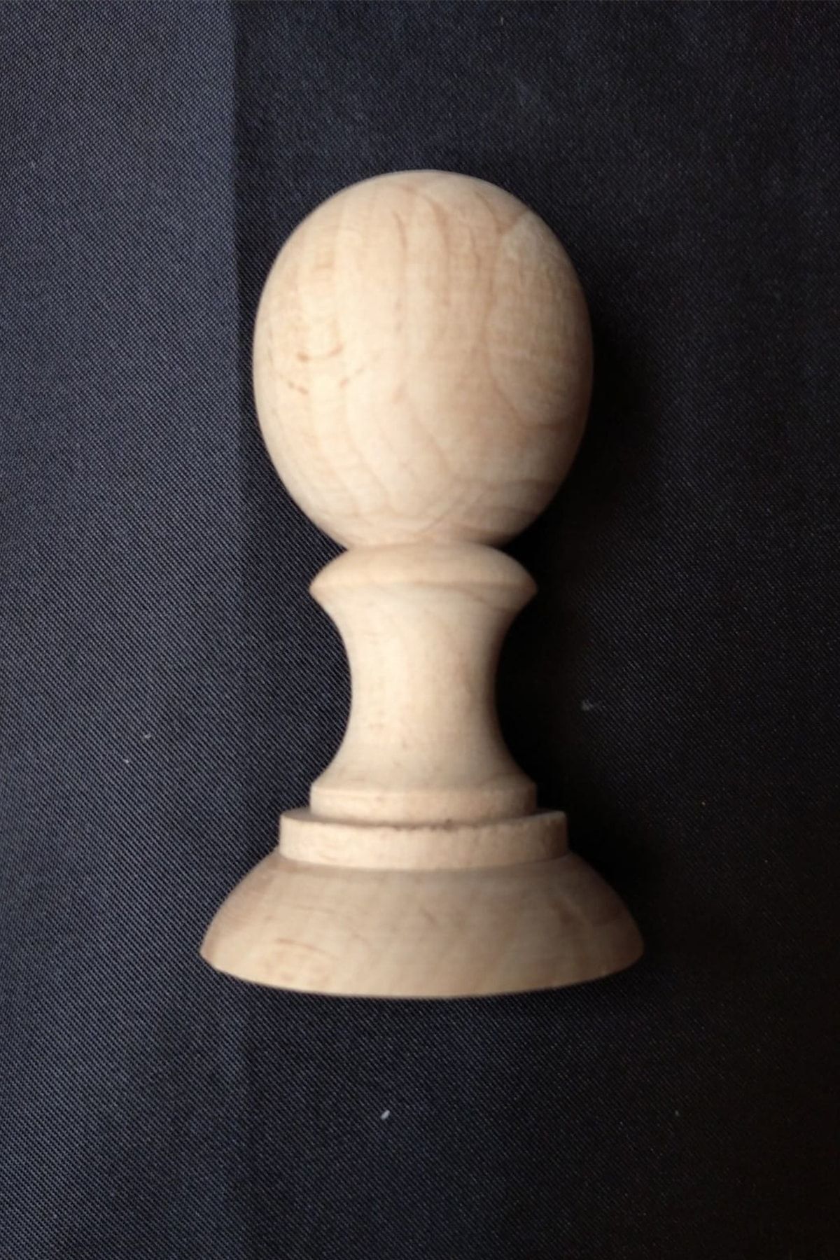 Konur Store 1 Adet Doğal Ahşap Kaşe Damga Mühür Sapı-40 Mm.