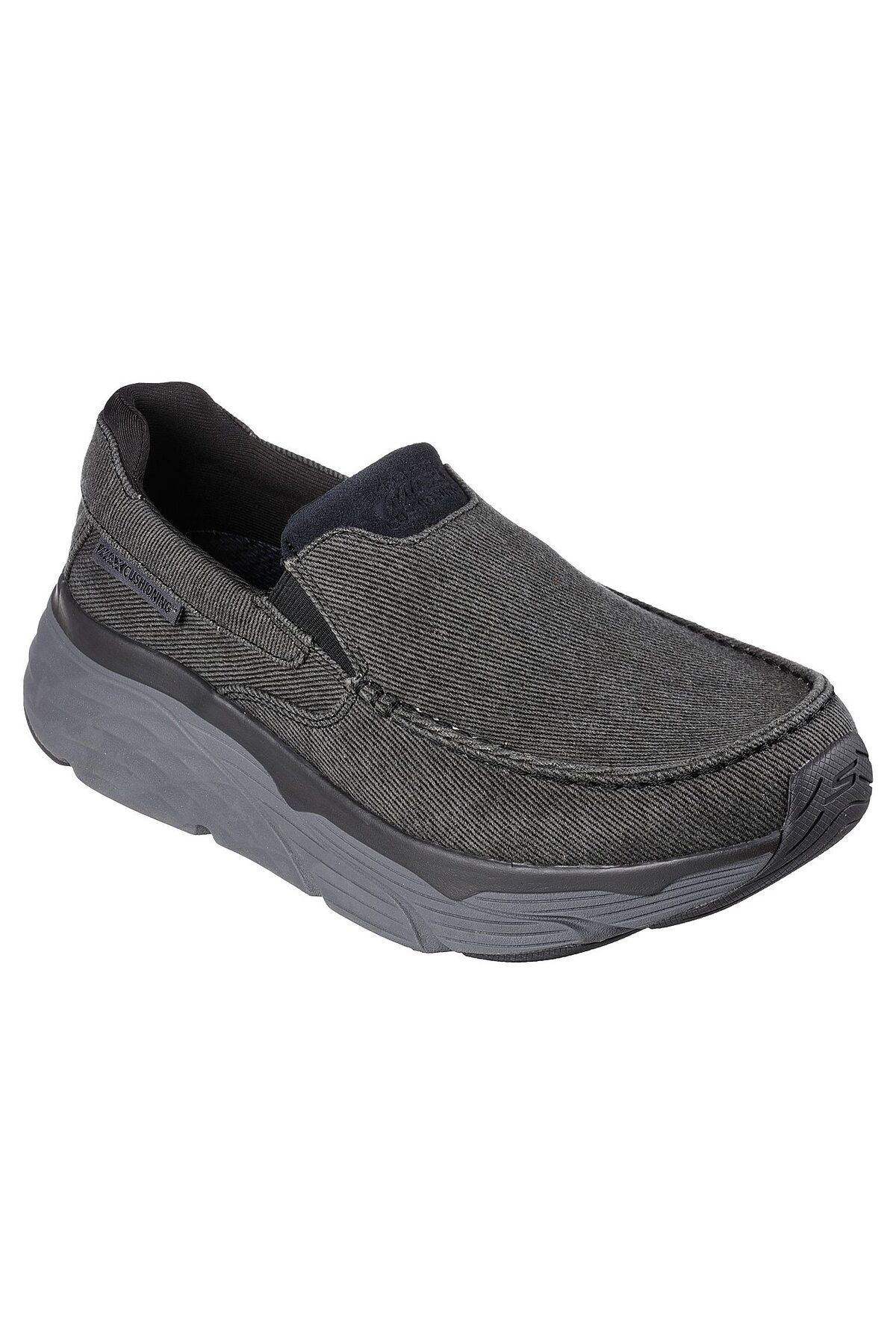 SKECHERS-204301-BLK Max Cushioning Calver Men's Sneaker - Smoked Fabric 5