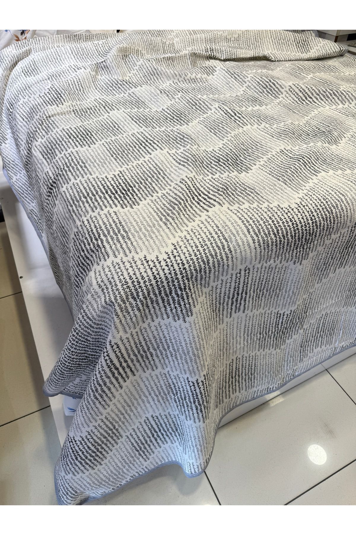 ŞENER HOME-Gray Delta Pattern 150x240 Cm.Single Single Pike 1