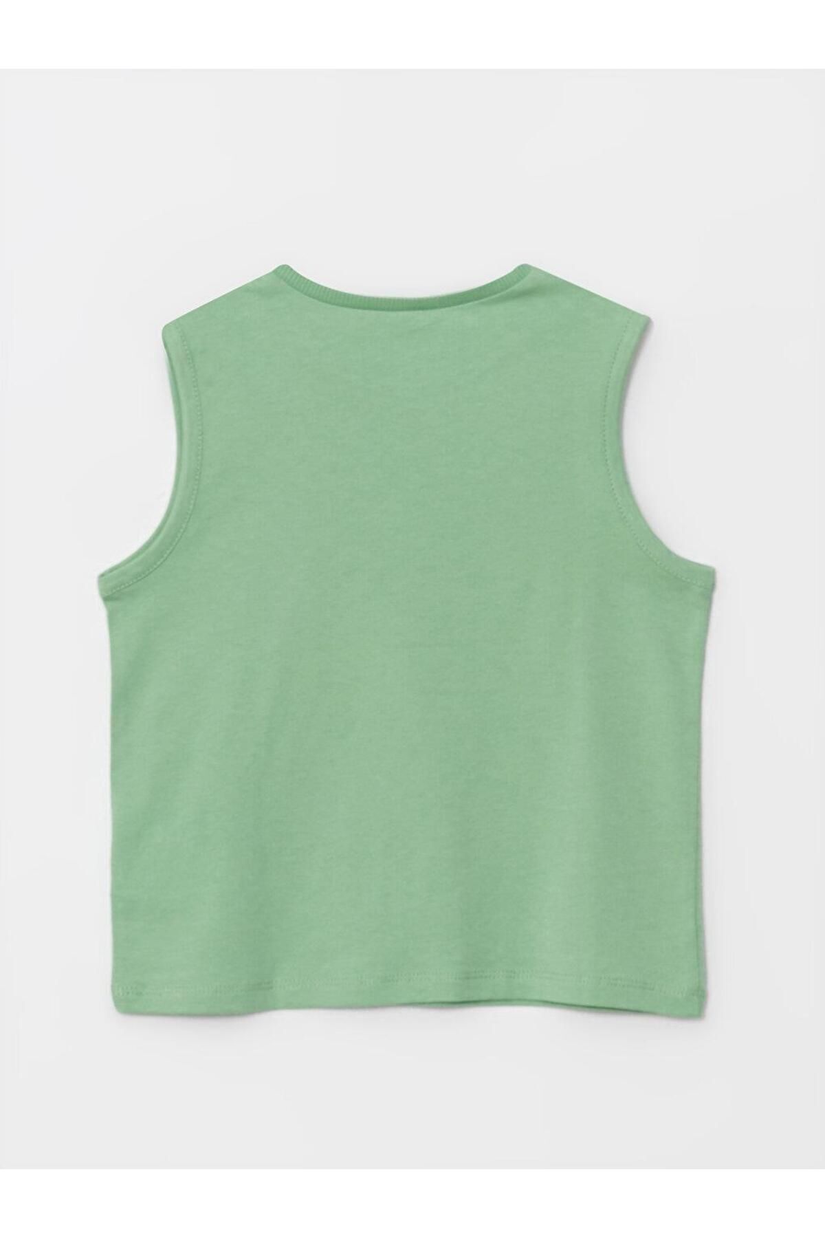 LC Waikiki LCW baby Bisiklet Yaka Baskılı Pamuklu Erkek Bebek Atlet fotoğrafı 3 (önizleme)