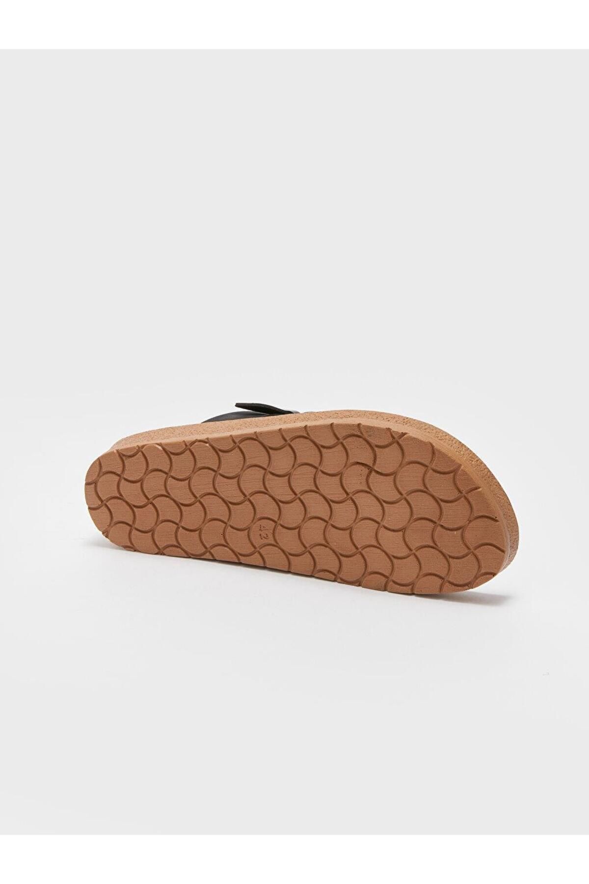 LC Waikiki-Ανδρικές παντόφλες LCW STEPS Suede Look Cross Strap 4