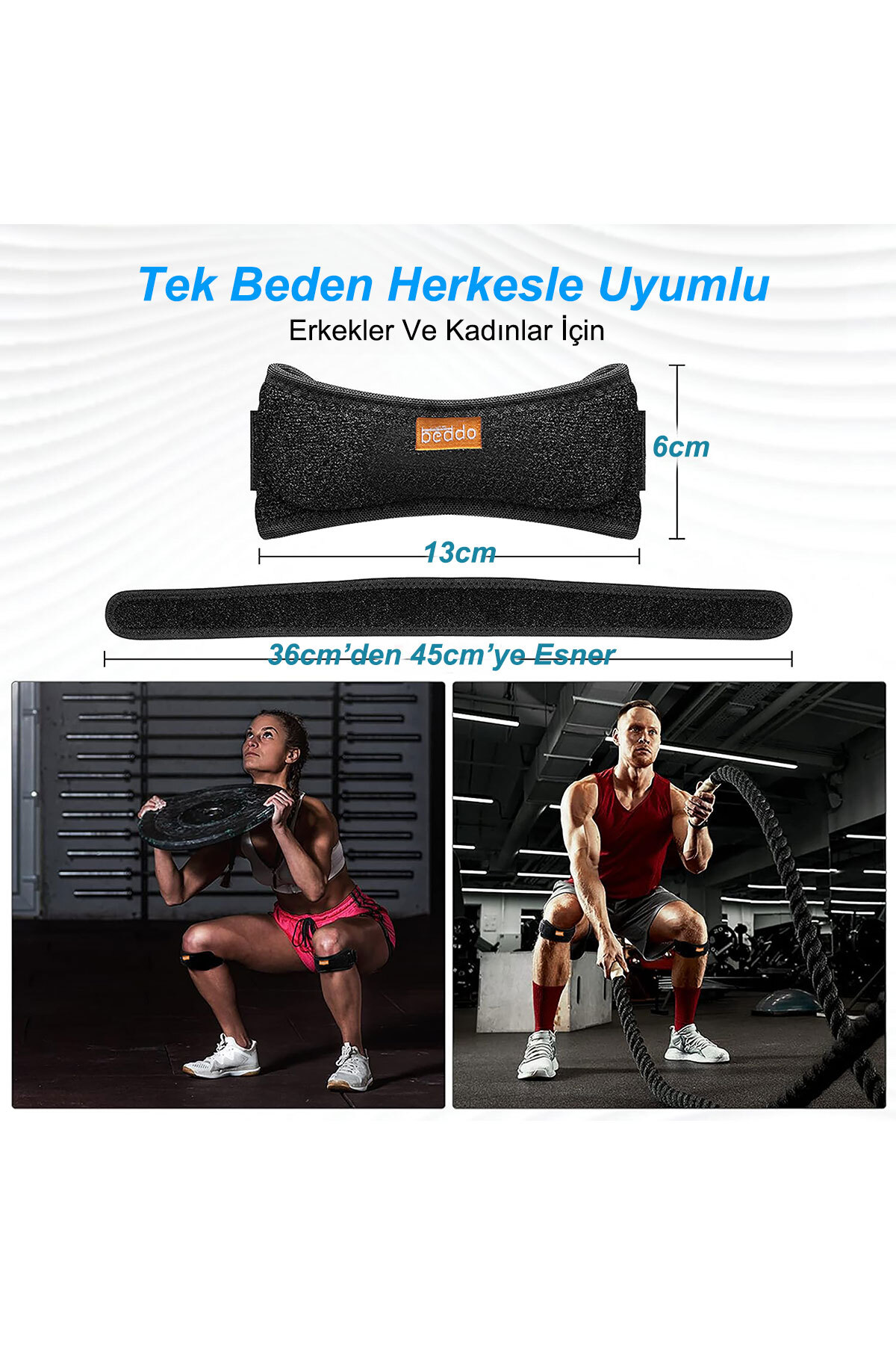 Patella Destekleyici | Diz Kapağı Destekleyici | Dizlik | 1 Alana 1 Bedava 4