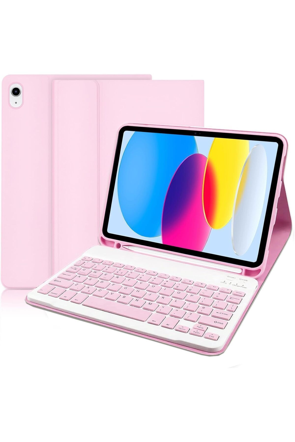Fogy İpad Air 11 Inç M2 Çipli 6.Nesil 2024 Case Uyumlu Bluetooth Türkçe Q Klavyeli Kılıfı
