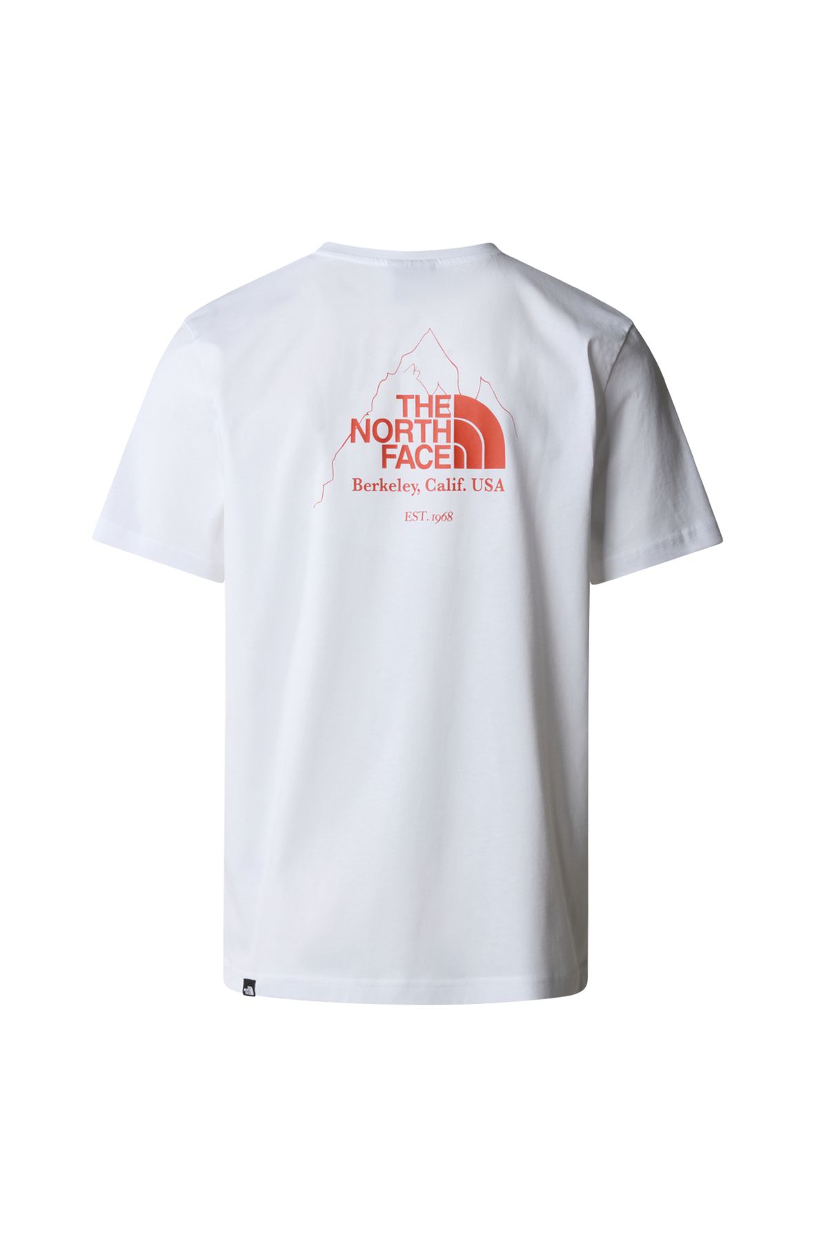 تی شرت سفید مردانه یقه دوچرخه طرح دار NF0A894ZFN41_M BINER GRAPHIC 4 TEE The North Face