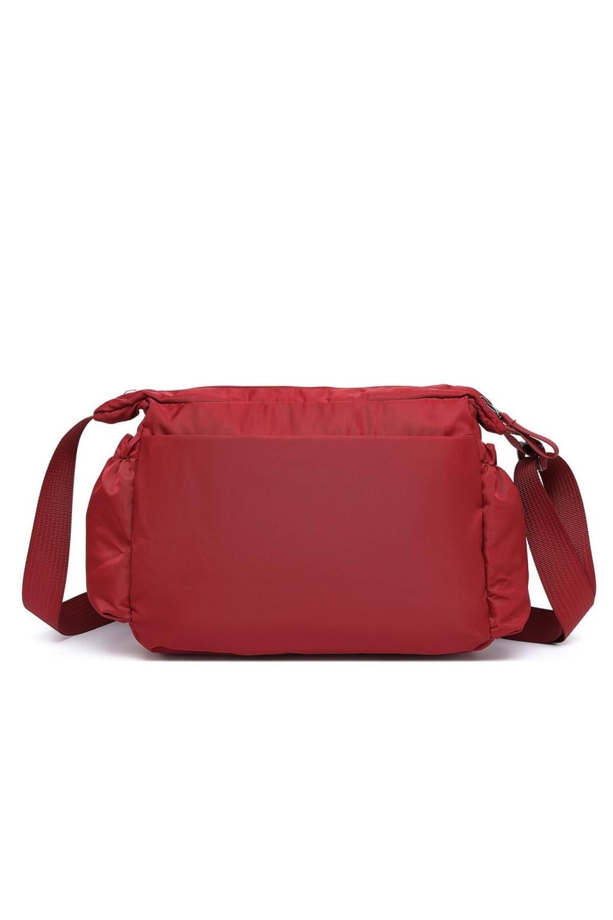 Smart Bags Yumuşak Kumaş Askılı Postacı Kadın Çantası - Vişne