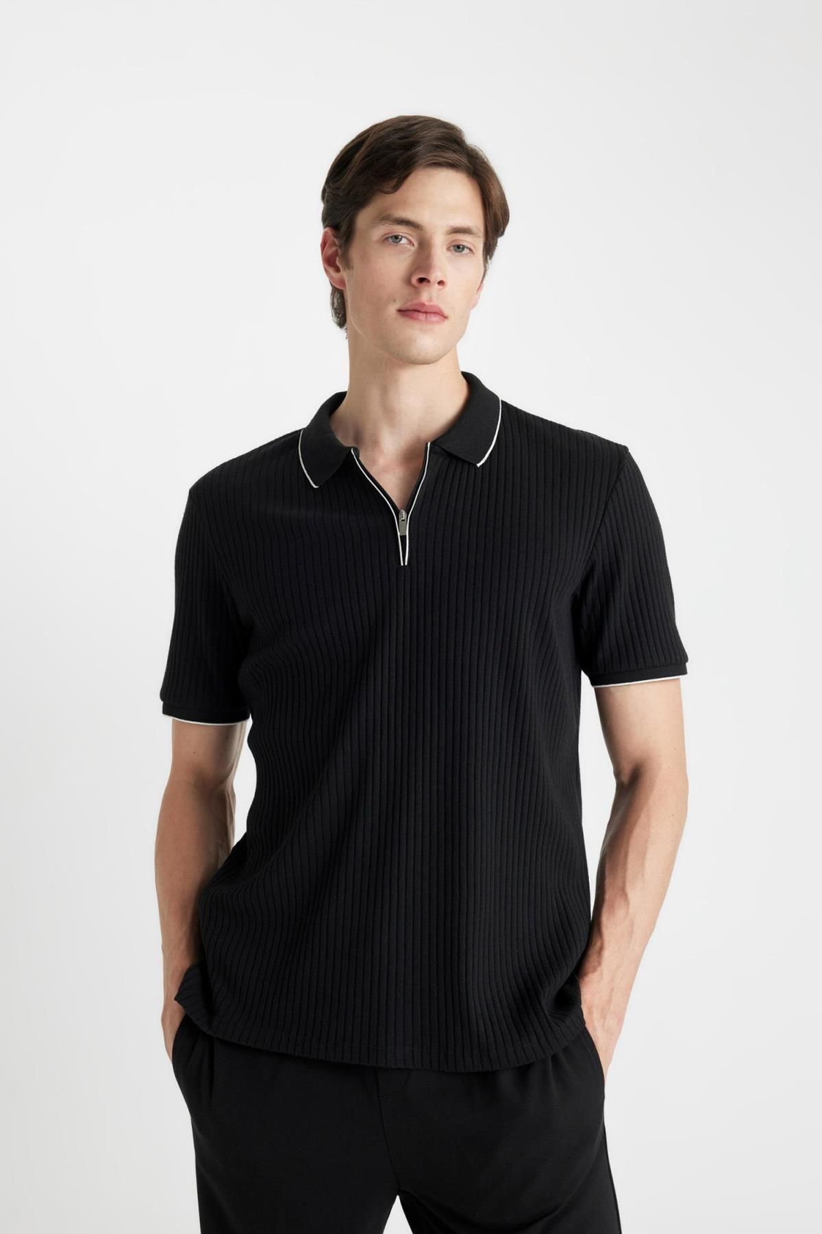 پولوشرت مردانه دفاکتو | D3948AX24SM Defacto - Image 3