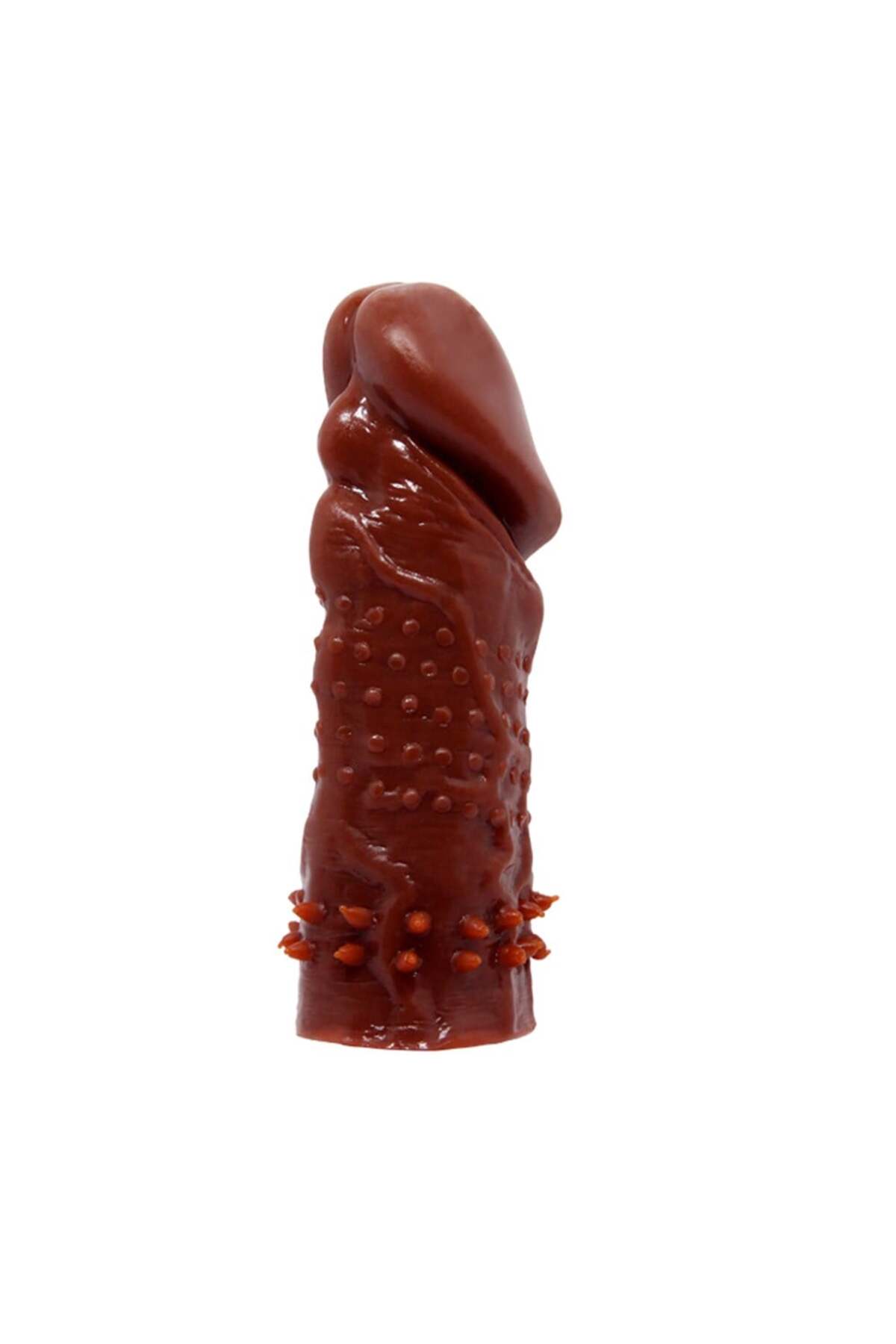 13 Cm Klitoral Uyarıcılı Tırtıklı Penis Kılıfı 2