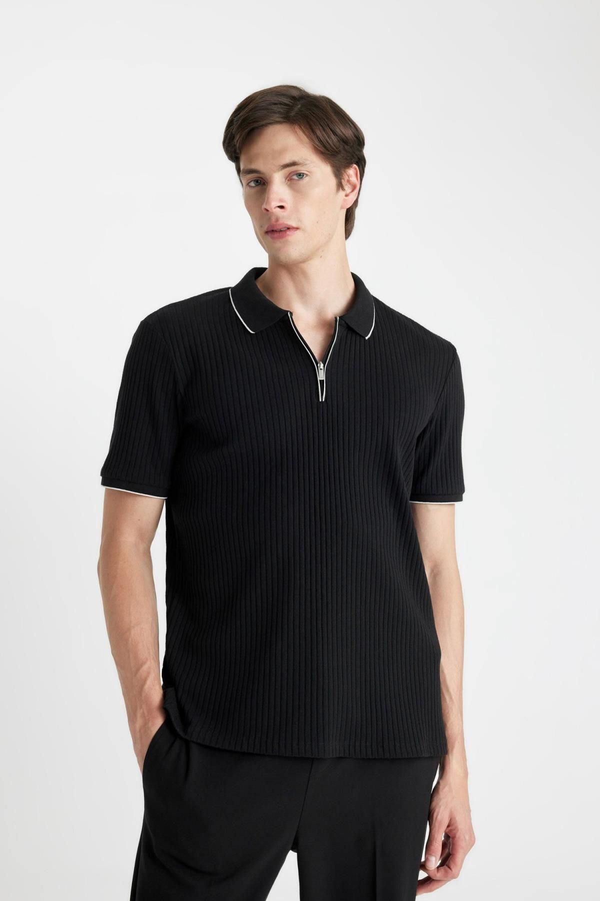 پولوشرت مردانه دفاکتو | D3948AX24SM Defacto - Image 4