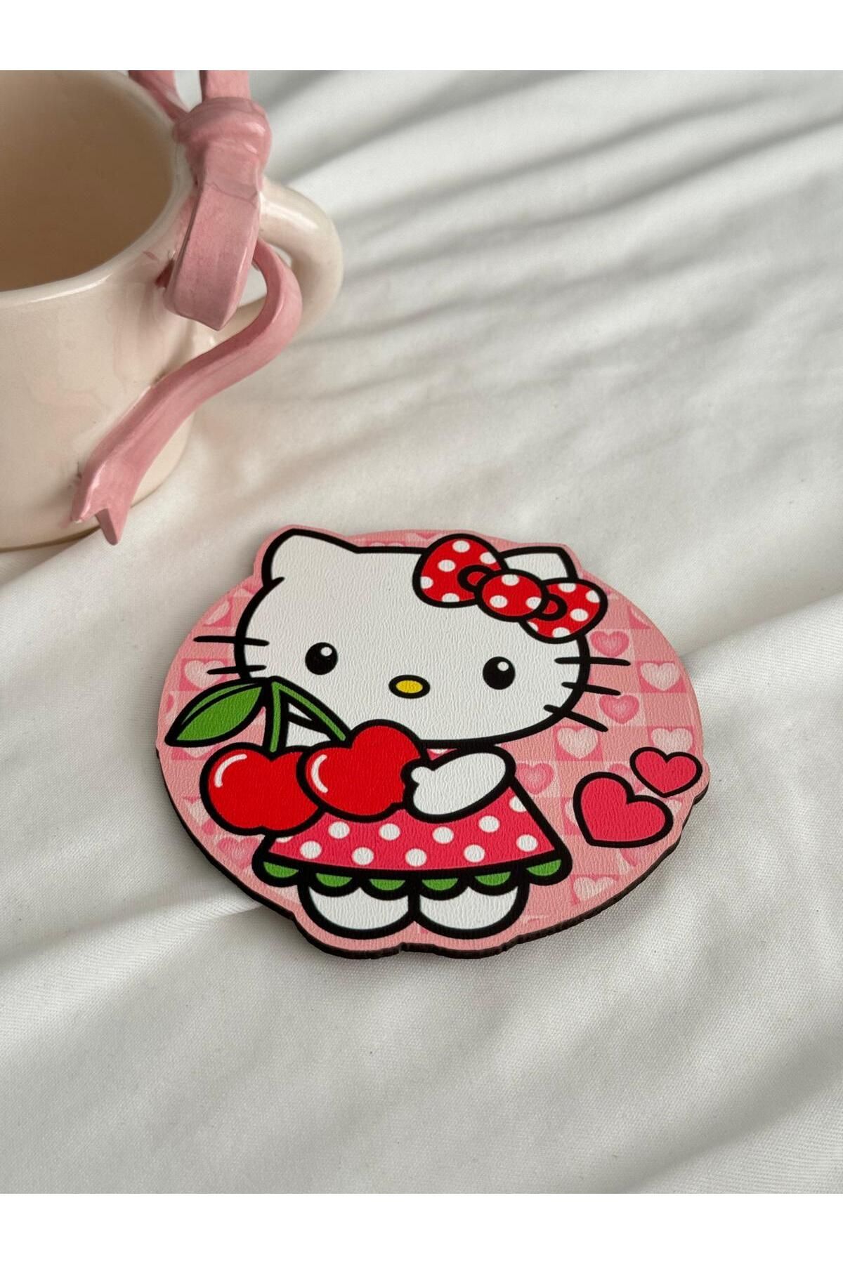Planet Butik-Kitty Cherry Patterned Glass Waste 2