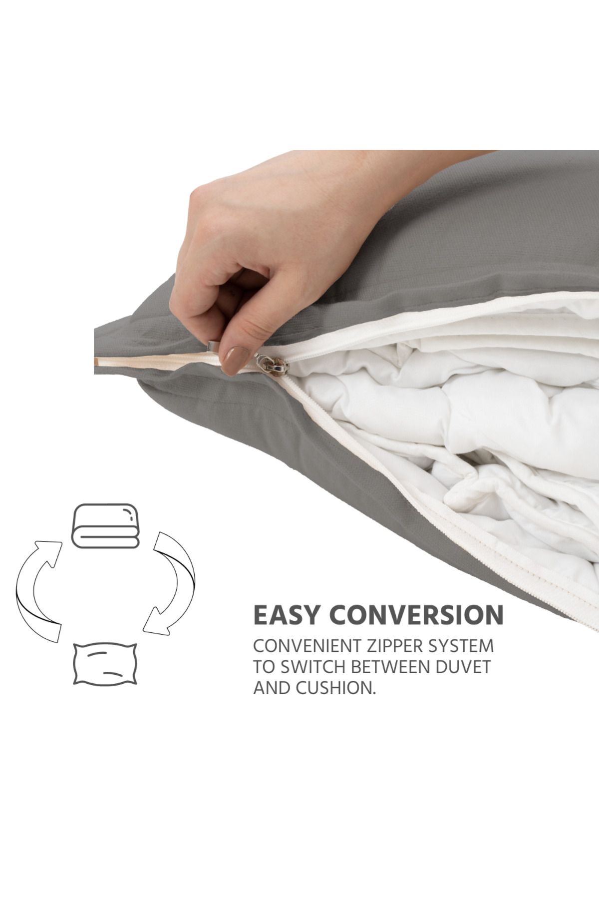 home sense-Bettdecke 135x200, Superweiche Premium-Decke, Bettdecke 135x200cm, Mikrofaser-Füllung, 2 In 1 Tr 3