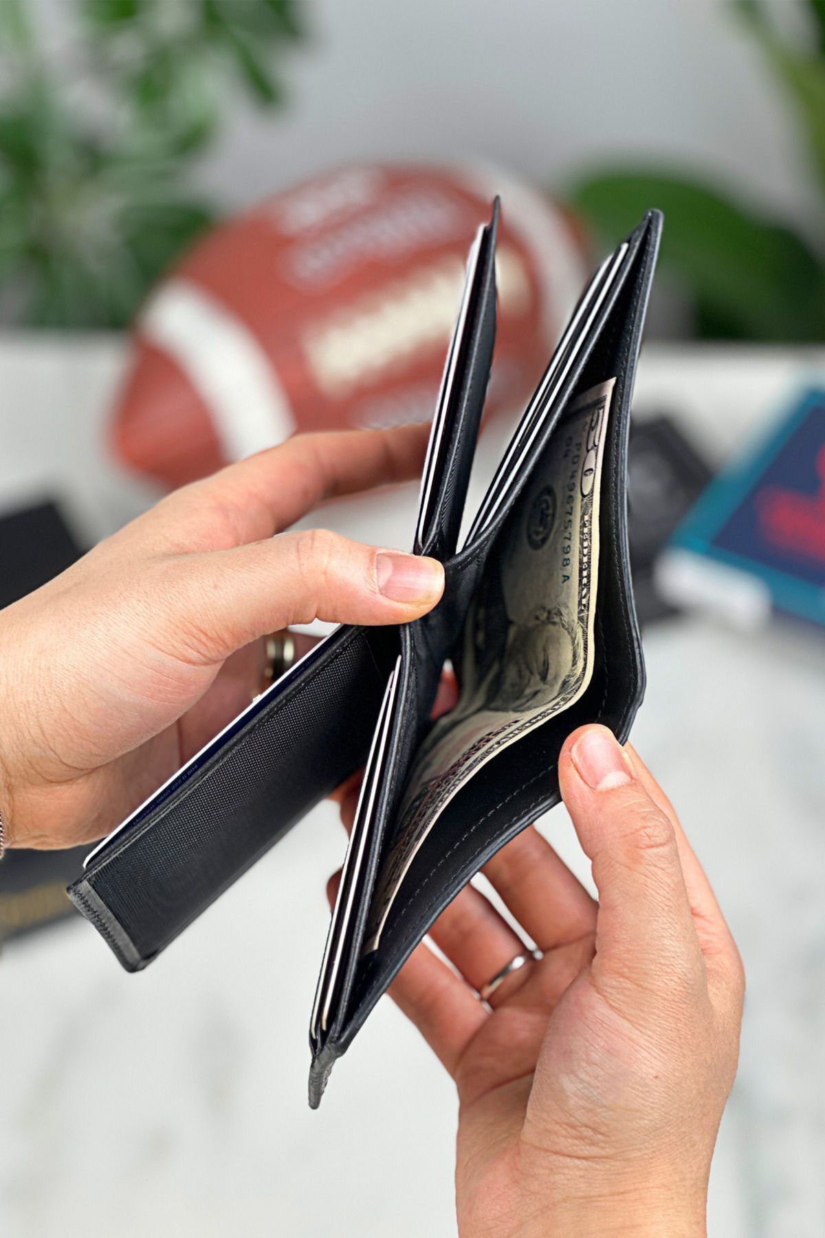 کیف پول مردانه مشکی debbah | MLCzdn اورجینال - تصویر 5