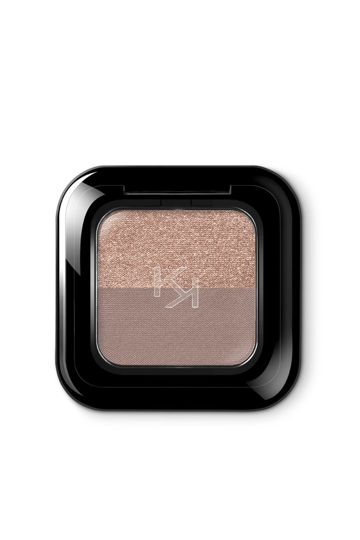 KIKO EYESHADOW — NEW BRIGHT DUO EYESHADOW — 06 Шампанское / Розово-серо-коричневый KM000000383006B