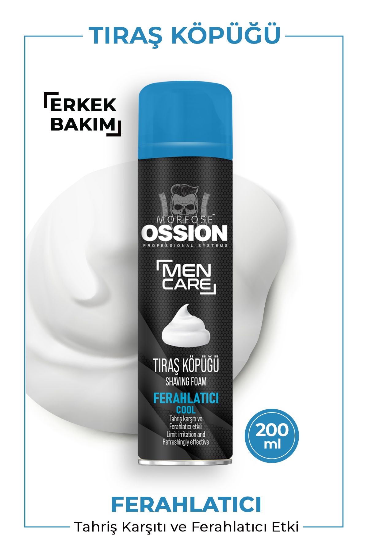 Ossion Ferahlatıcı Tıraş Köpüğü 200 ml