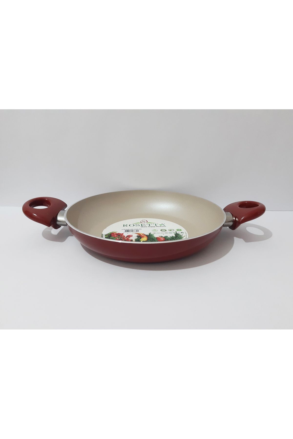 renkli çiçekler-24 Cm Melemen Egg and Frying Pan Multi-Purpose Sahan Non-Stick Pan 5