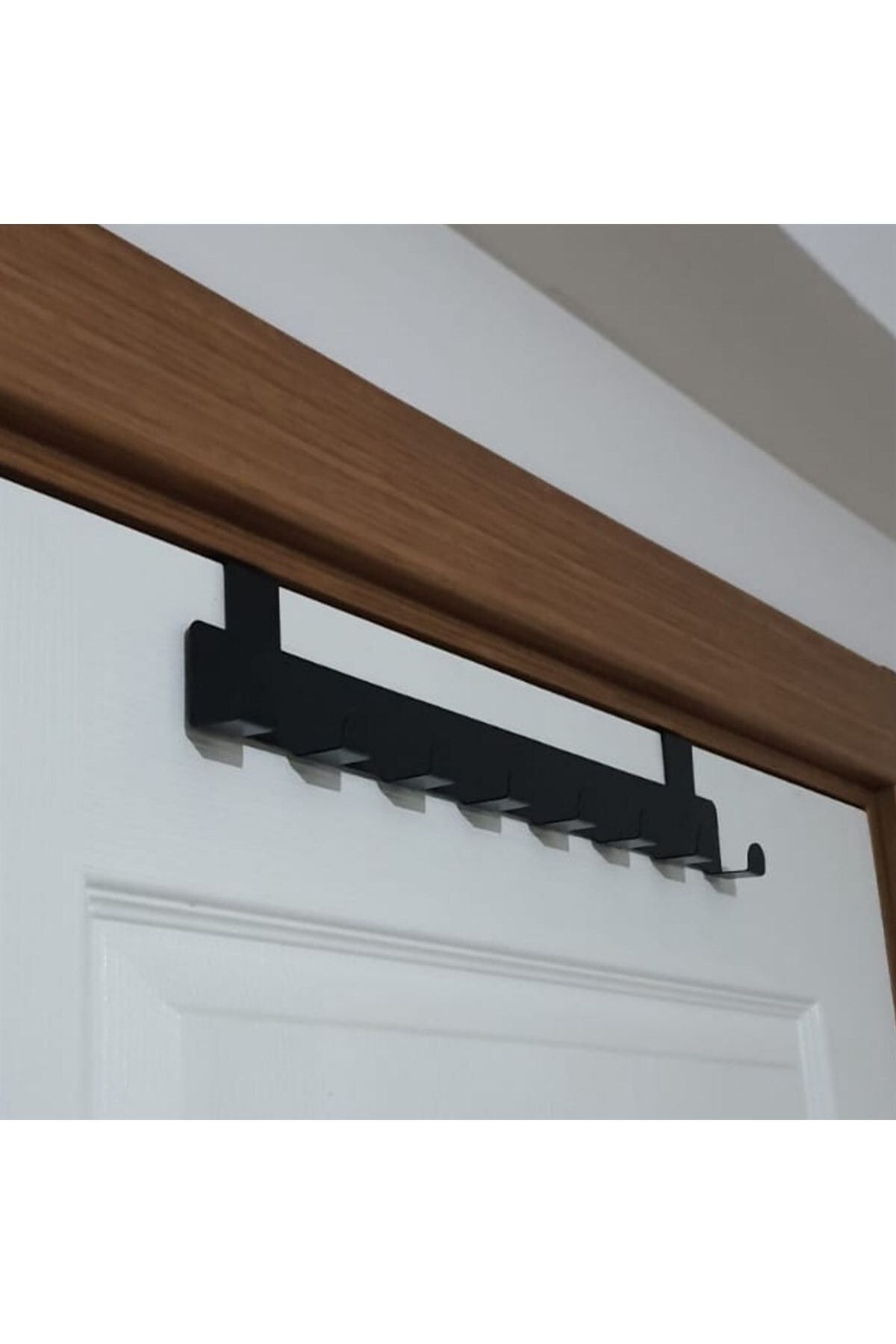 Metal Siyah Amerikan Kapı Arkası Askılık Organizer Askılık Ve Mutfak Banyo Kapı Arkası Askılık Mt60s