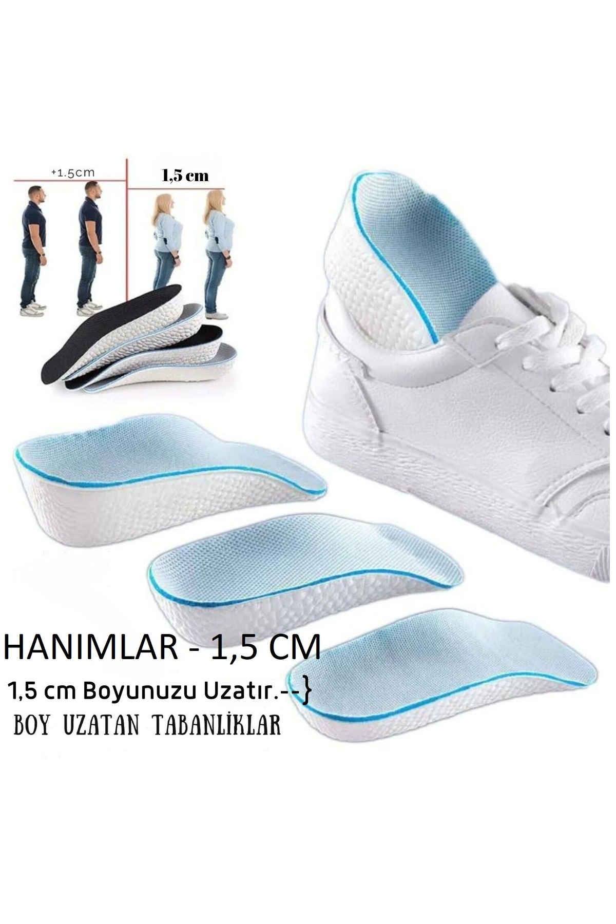 NEYSTORE Boy Uzatan Ayakkabı Tabanlığı, Topuk Ve Boy Yükseltici, Gizli Topuk Yükseltici, Boy Uzatıcı Tabanlık