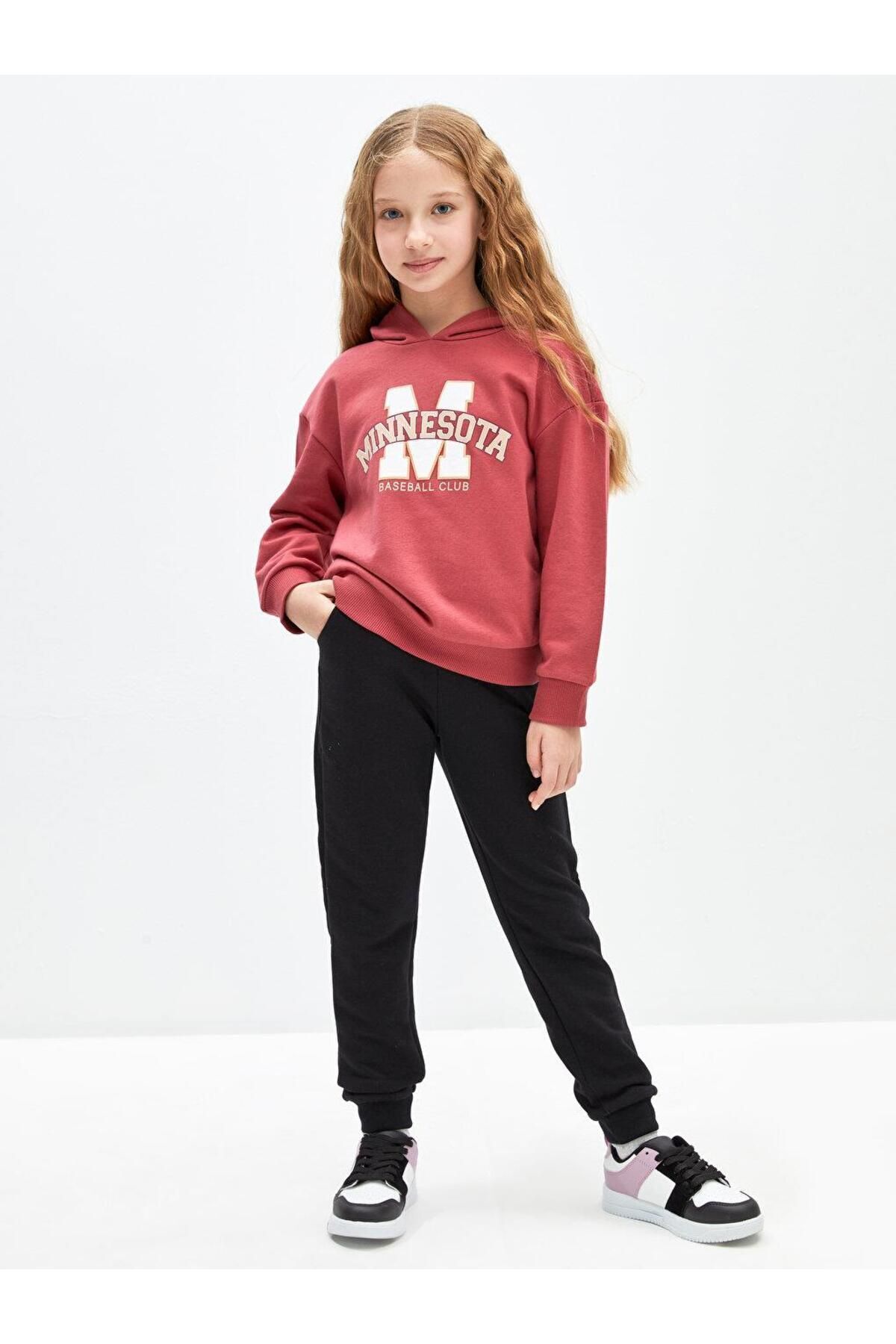 LC Waikiki-LCW Kids Basic Girl's Jogger Sweatpants with Elastic Waist 2