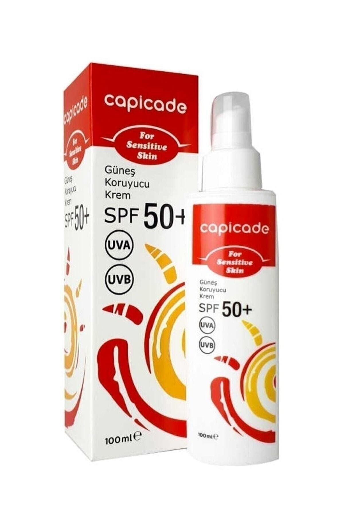 Солнцезащитный крем Capicade SPF50+ 100 мл — для склонной к покраснениям и чувствительной кожи 8691254301283