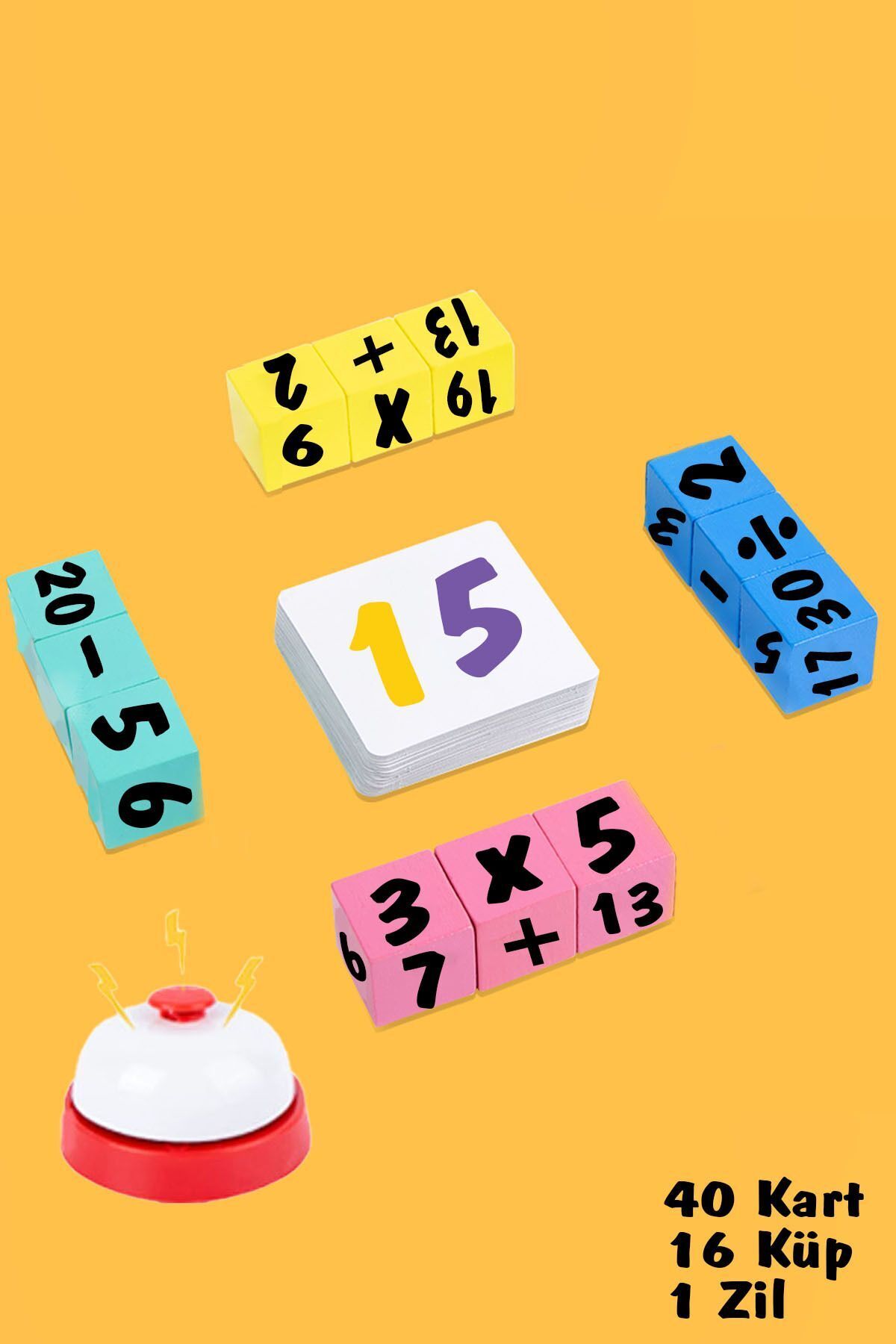 edoy Montessori Rubik Matematik Oyunu -Rubik Matematik İşlem Oyunu Eğitici Oyuncak fotoğrafı 7 (önizleme)