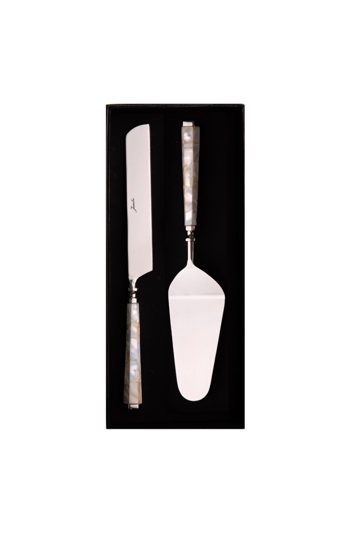 Pearl 2-Piece Cake Service Set