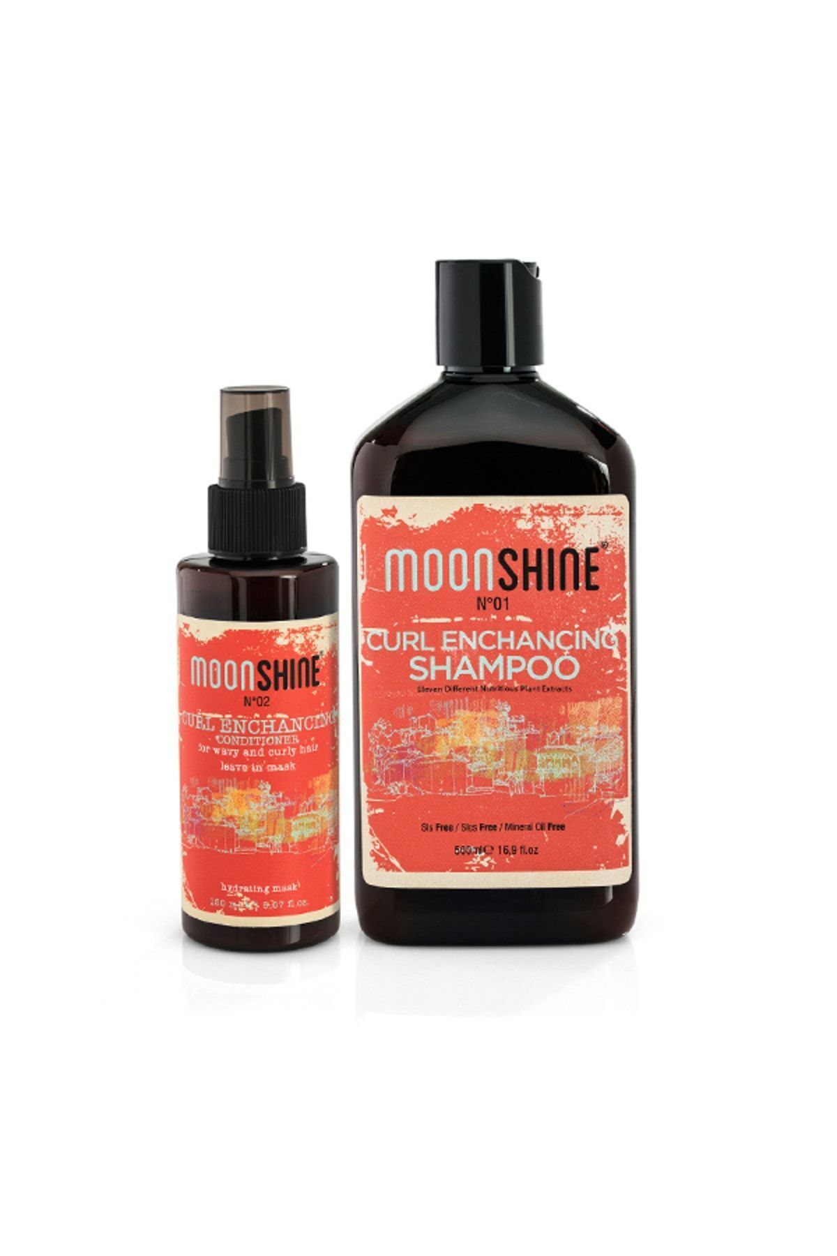 شامپو و نرم کننده تقویت کننده کرل / مجموعه شامپو و کرم کرل دیینینگ moonshine
