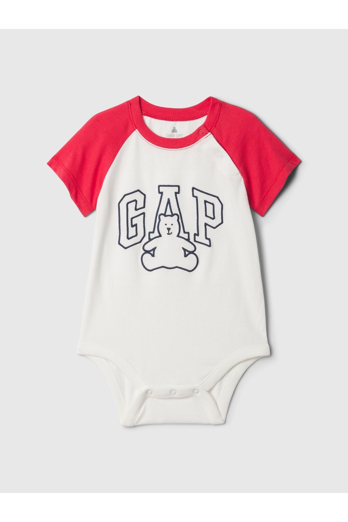 GAP Baby Boy Белое боди с логотипом Gap 434527