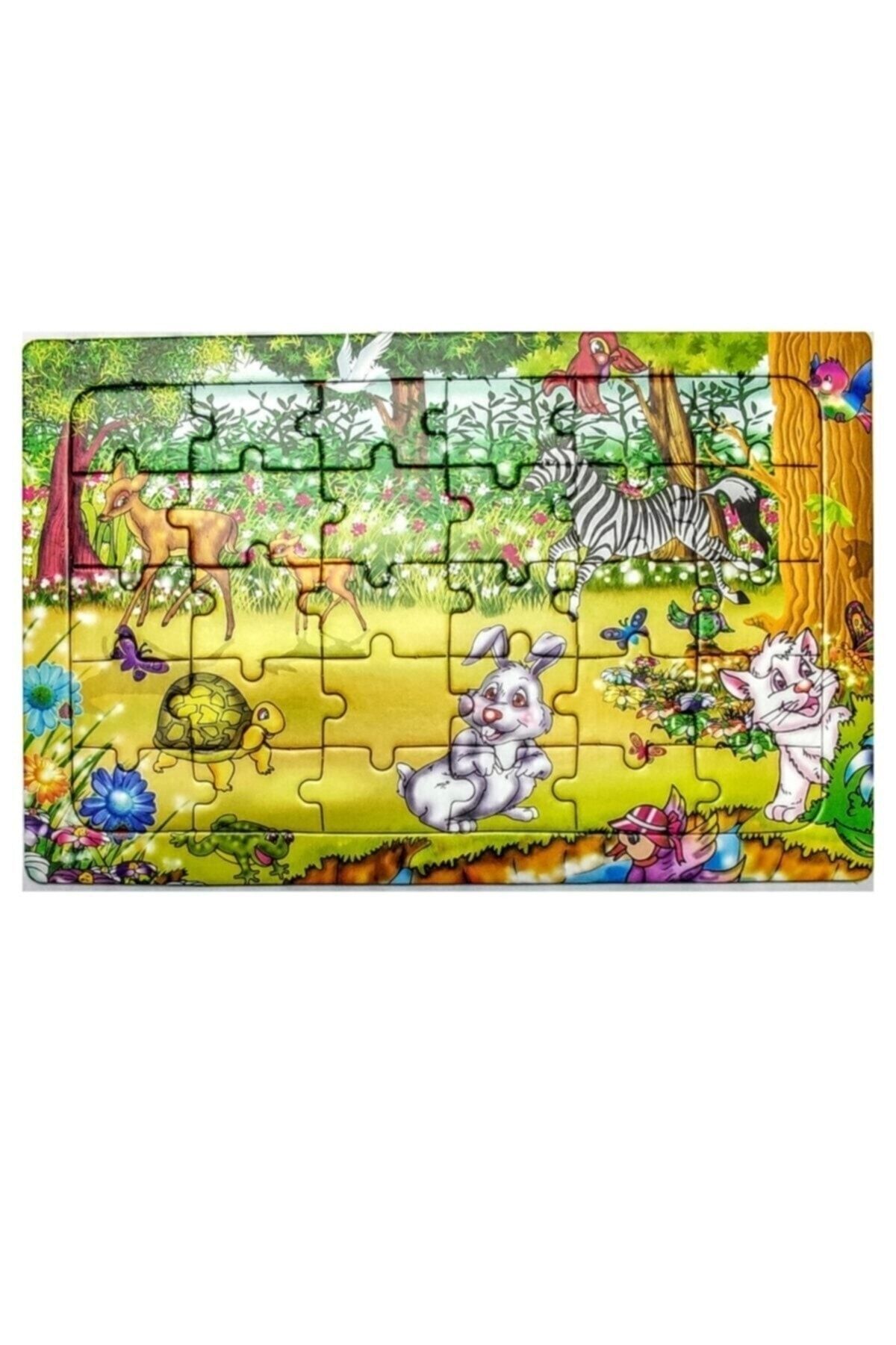 TURKAFONE 4 Adet Çocuk Eğitici Yapboz Çocuk Puzzle - 30 Parça Renkli Hayvanlar Alemi fotoğrafı 5 (önizleme)