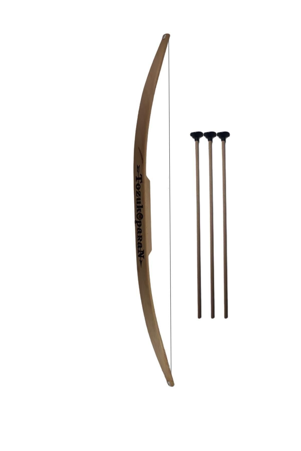 TURKAFONE Ahşap Ok Yay Takımı Doğal Gürgen,75 Cm.