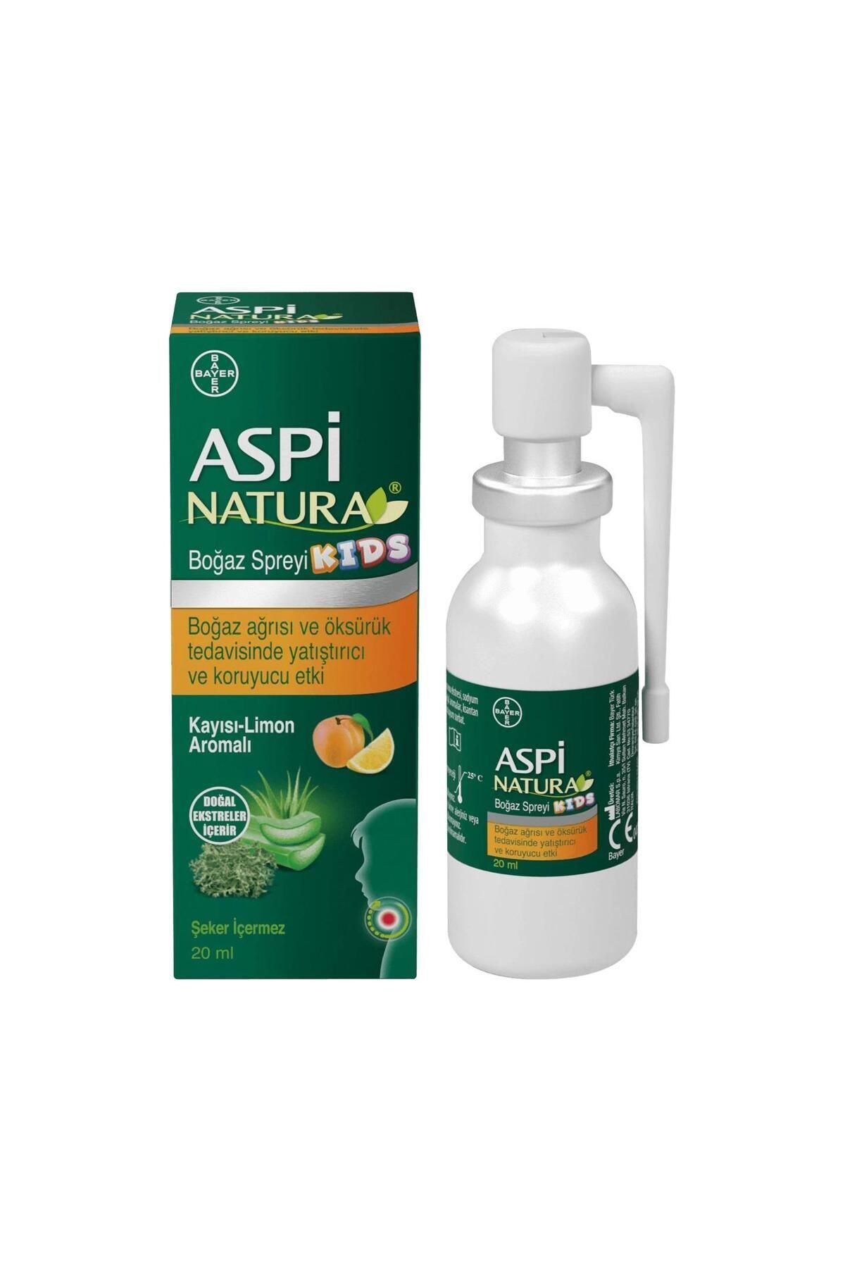 Bayer Aspinatura Kids Kayısı & Limon Boğaz Spreyi 20 ml 8699546650057