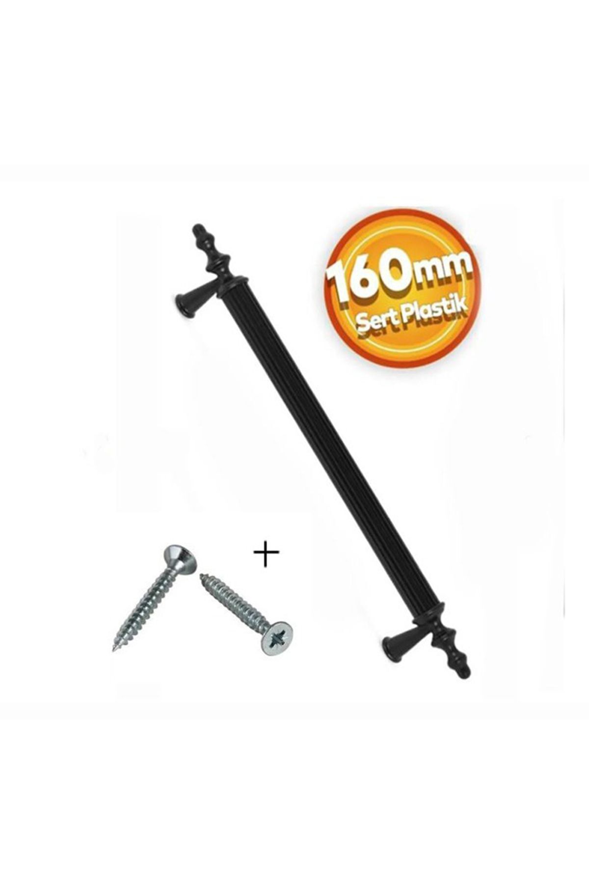 astu desing 160 MM Siyah Çekmece Dolap Mobilya Kulpu Polimer Sert Plastik