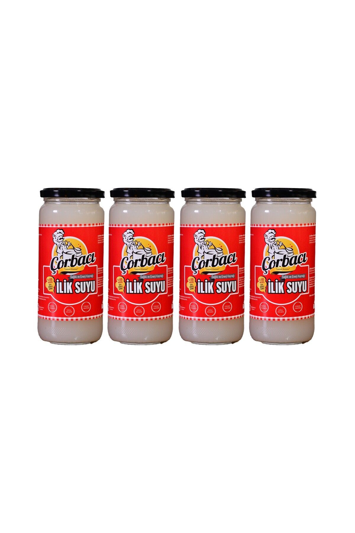 Çorbacı Ilik Suyu Sade 500ml 4’lü Paket