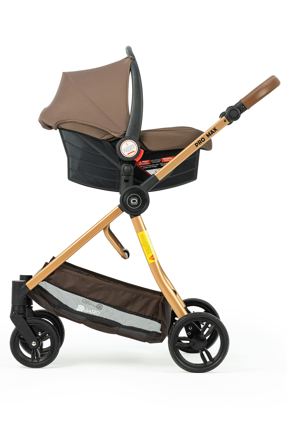 QUARD Promax Travel Sistem Bebek Arabası Gold-Antrasit fotoğrafı 4 (önizleme)