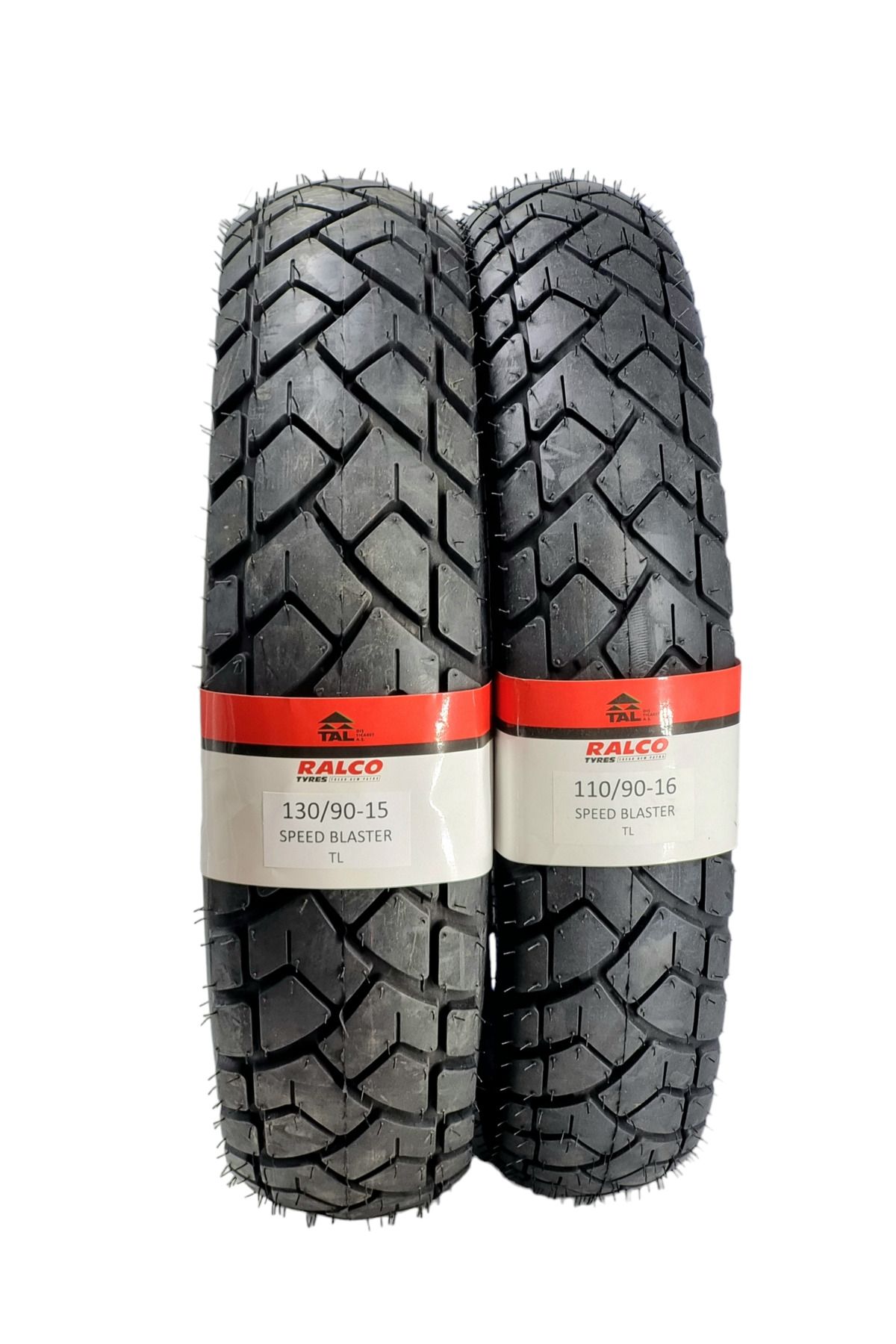 RALCO TYRES 130/90-15 VE 110/90-16 TL (TUBELESS - DUBLEKS) CHOPPER LASTİK TAKIMI SPEEDBLASTERA28