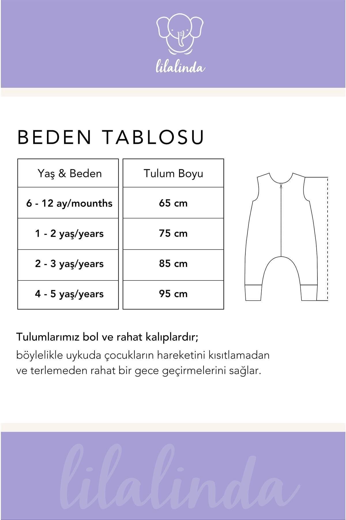 Lilalinda Bebek/çocuk Uyku Tulumu 0.5 Tog, %100 Pamuk 4 Kat Müslin fotoğrafı 3 (önizleme)