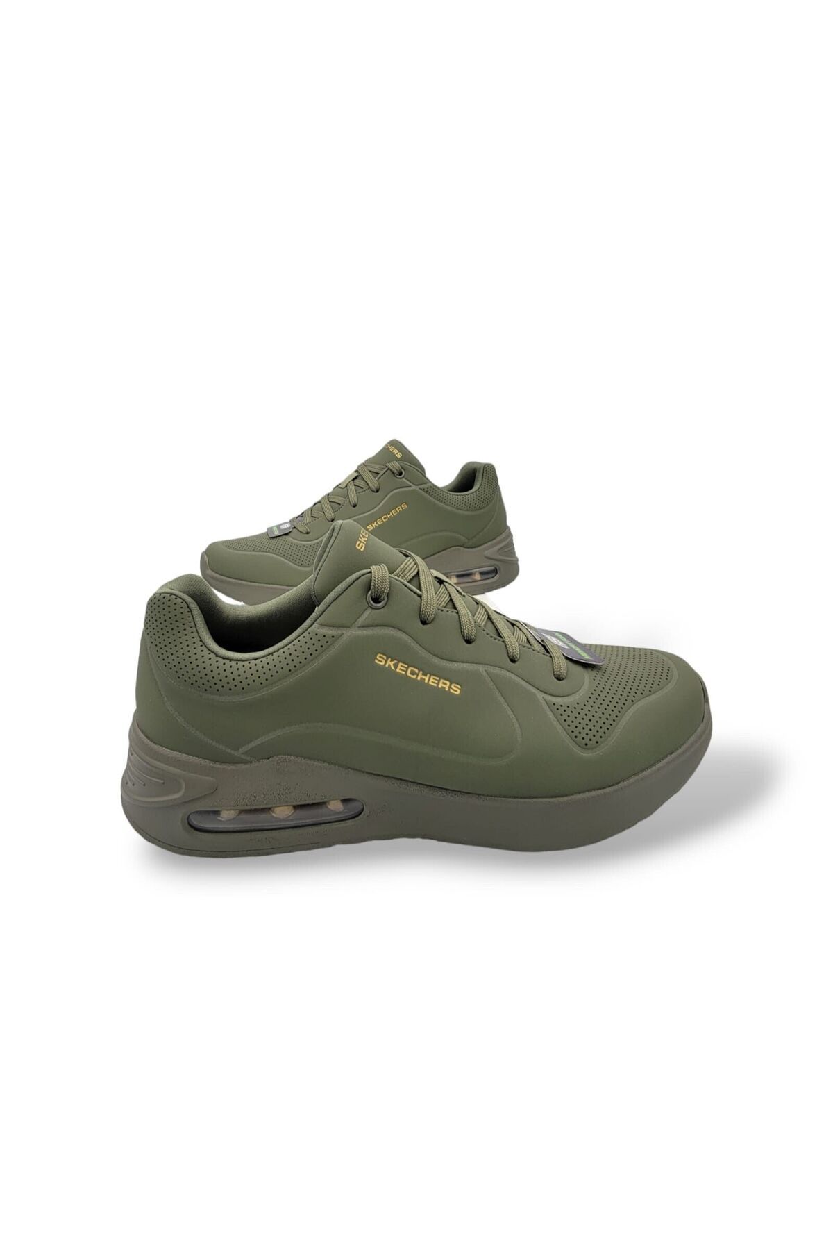 SKECHERS-8790183-OLV Solitair Rubble - Men's Green Sneakers 3