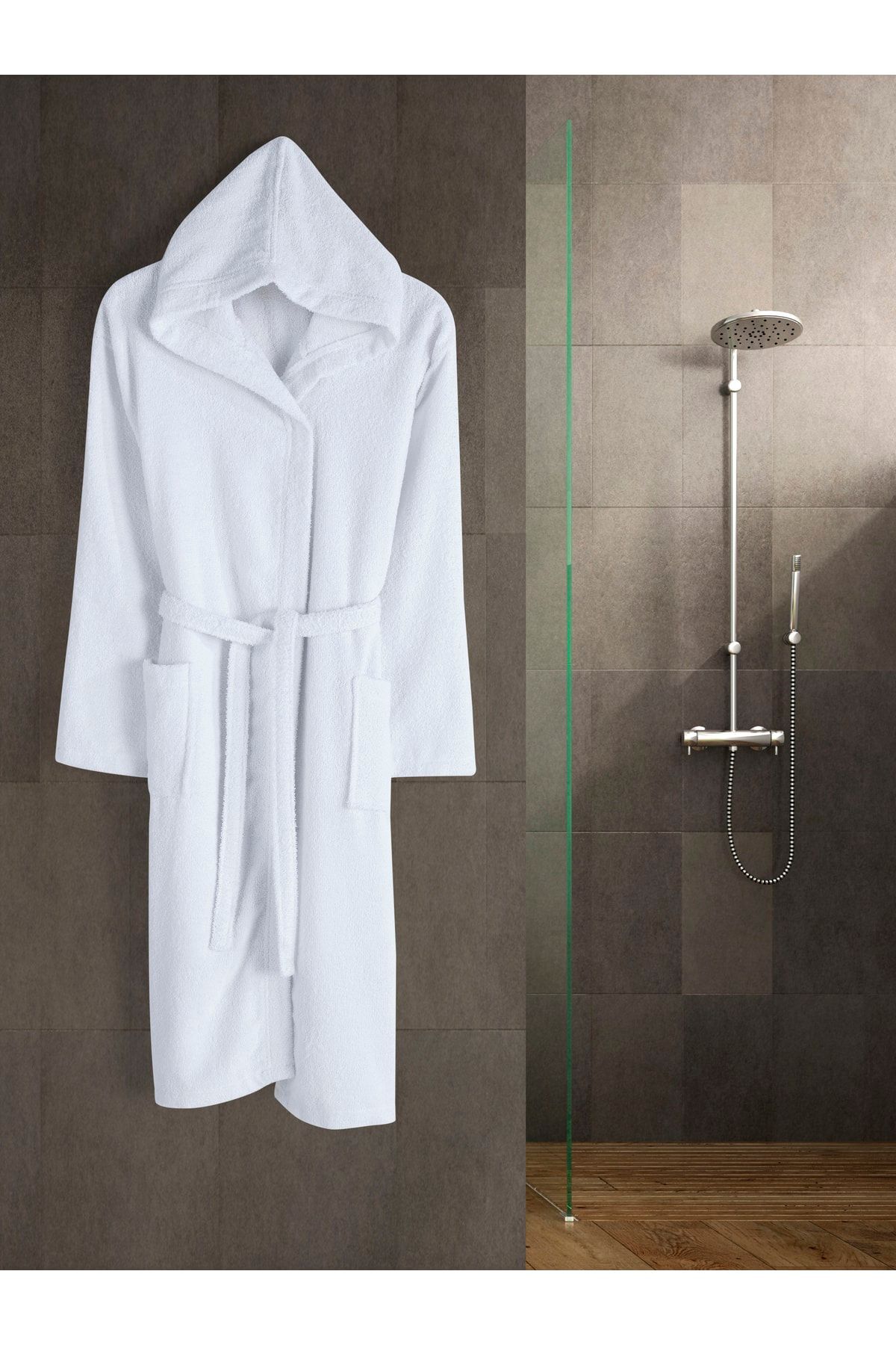 Hooded Curl Unisex Bathrobe
