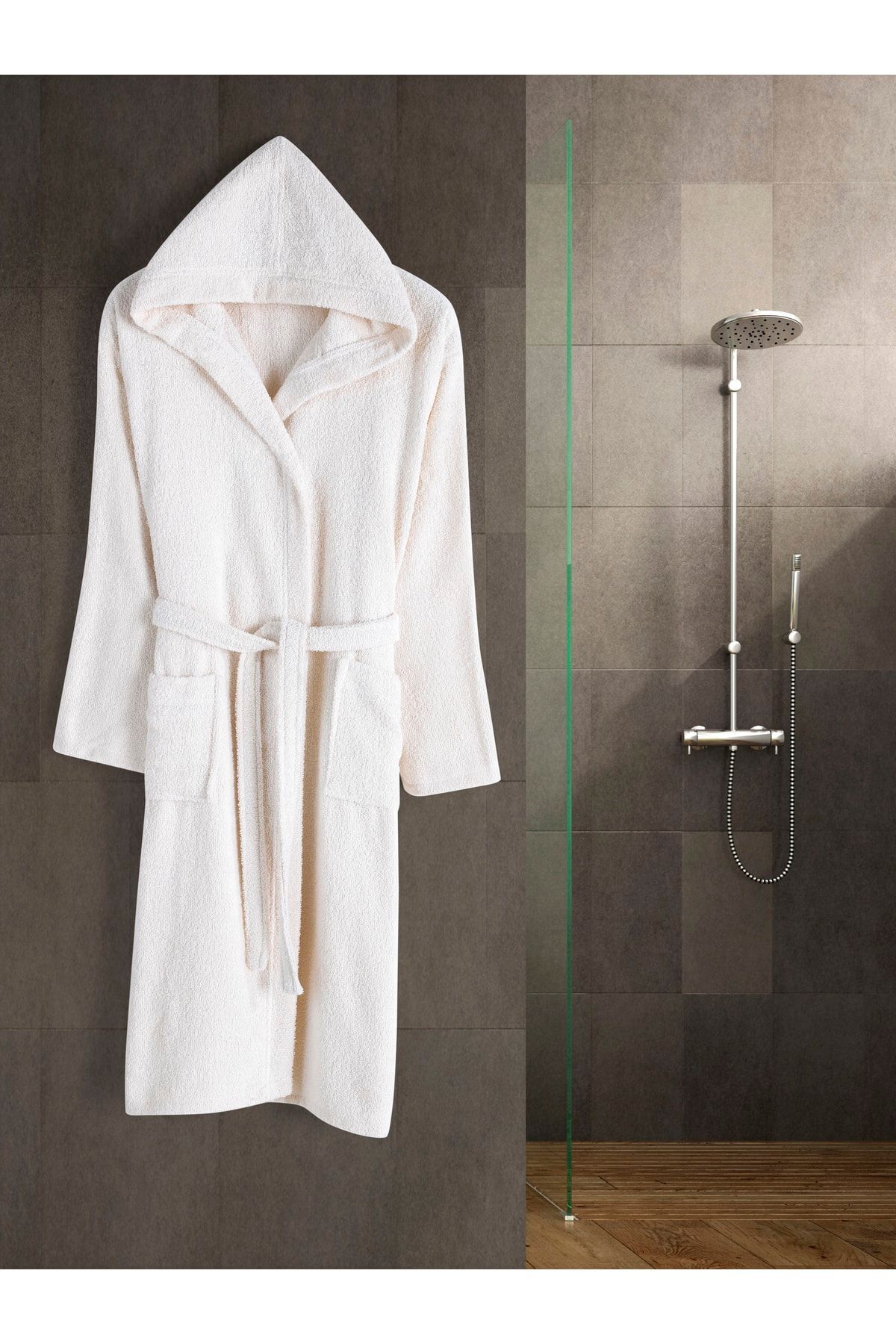 Eymir Home Collection Halat De Baie Unisex Cu Glugă Masculin - L