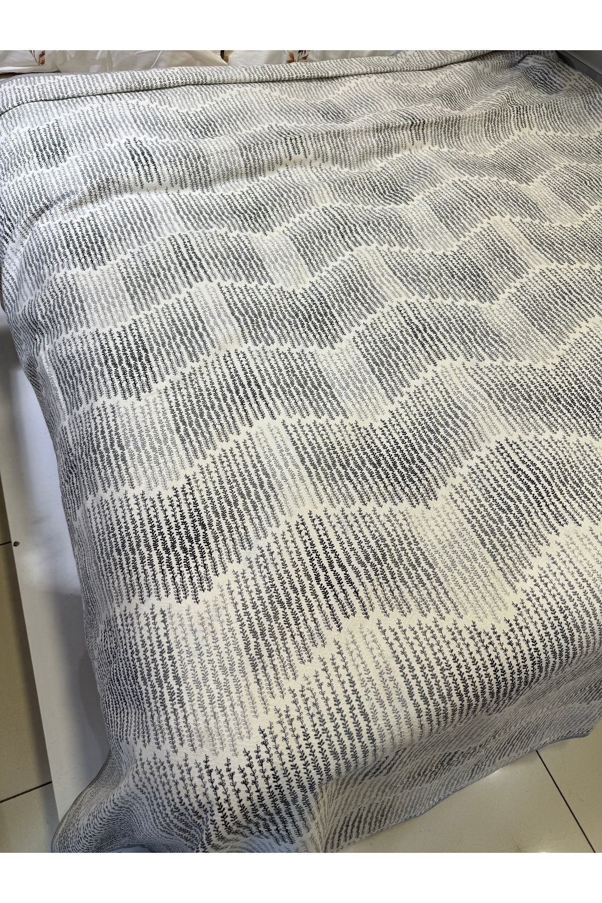 ŞENER HOME-Gray Delta Pattern 150x240 Cm.Single Single Pike 3