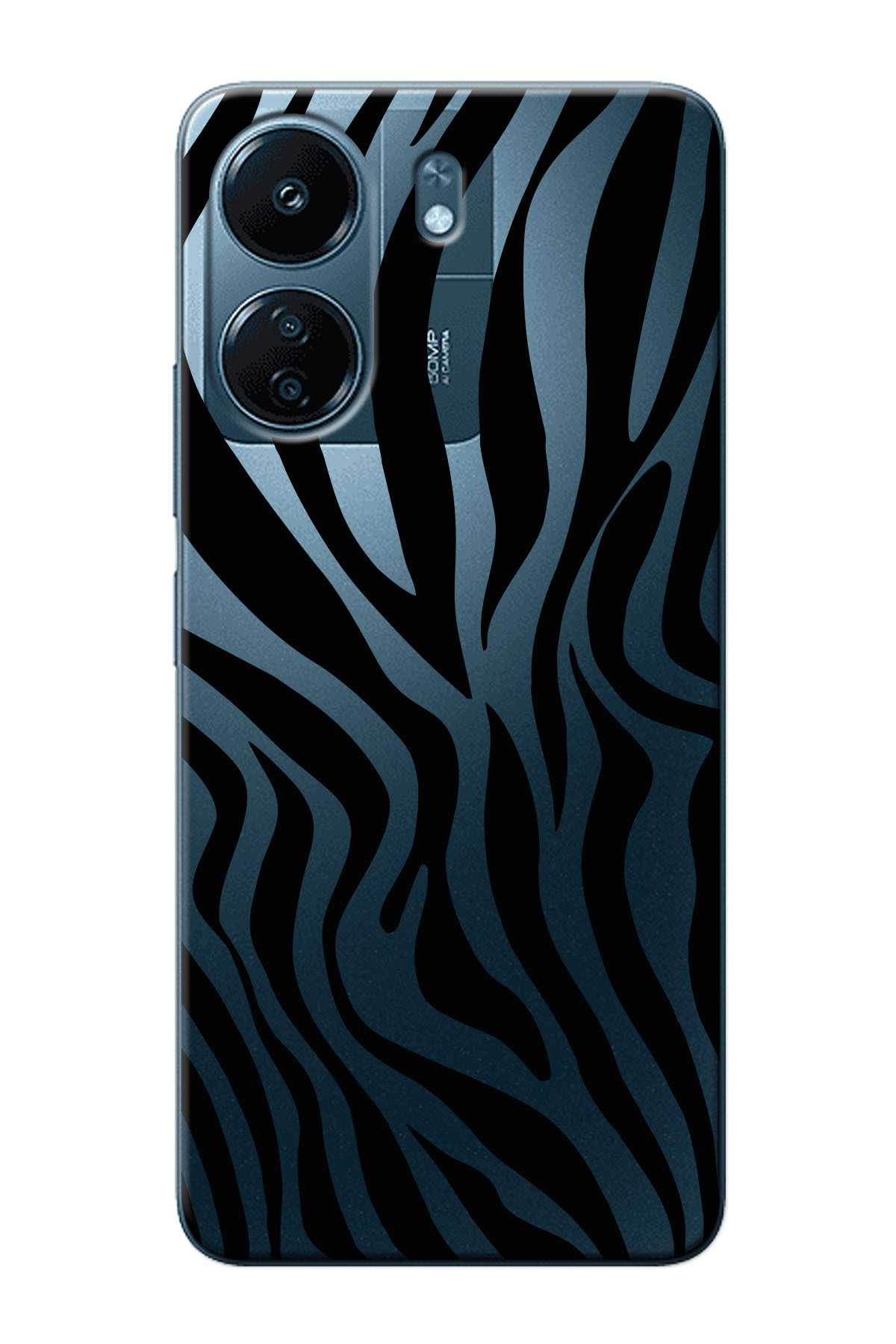 Redmi 13c Compatible Zebra Pattern Transparent Phone Case