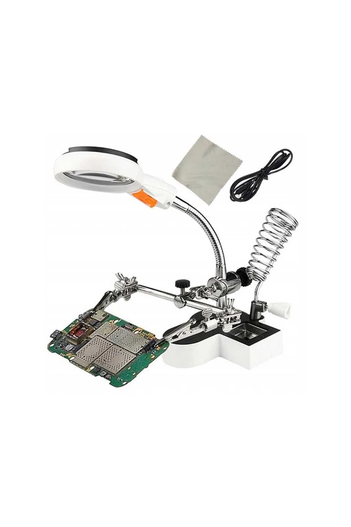 UralTeknik Mg16127-Ac1 Led Büyüteçli Lehim Istasyon Anakart Board Tutucu