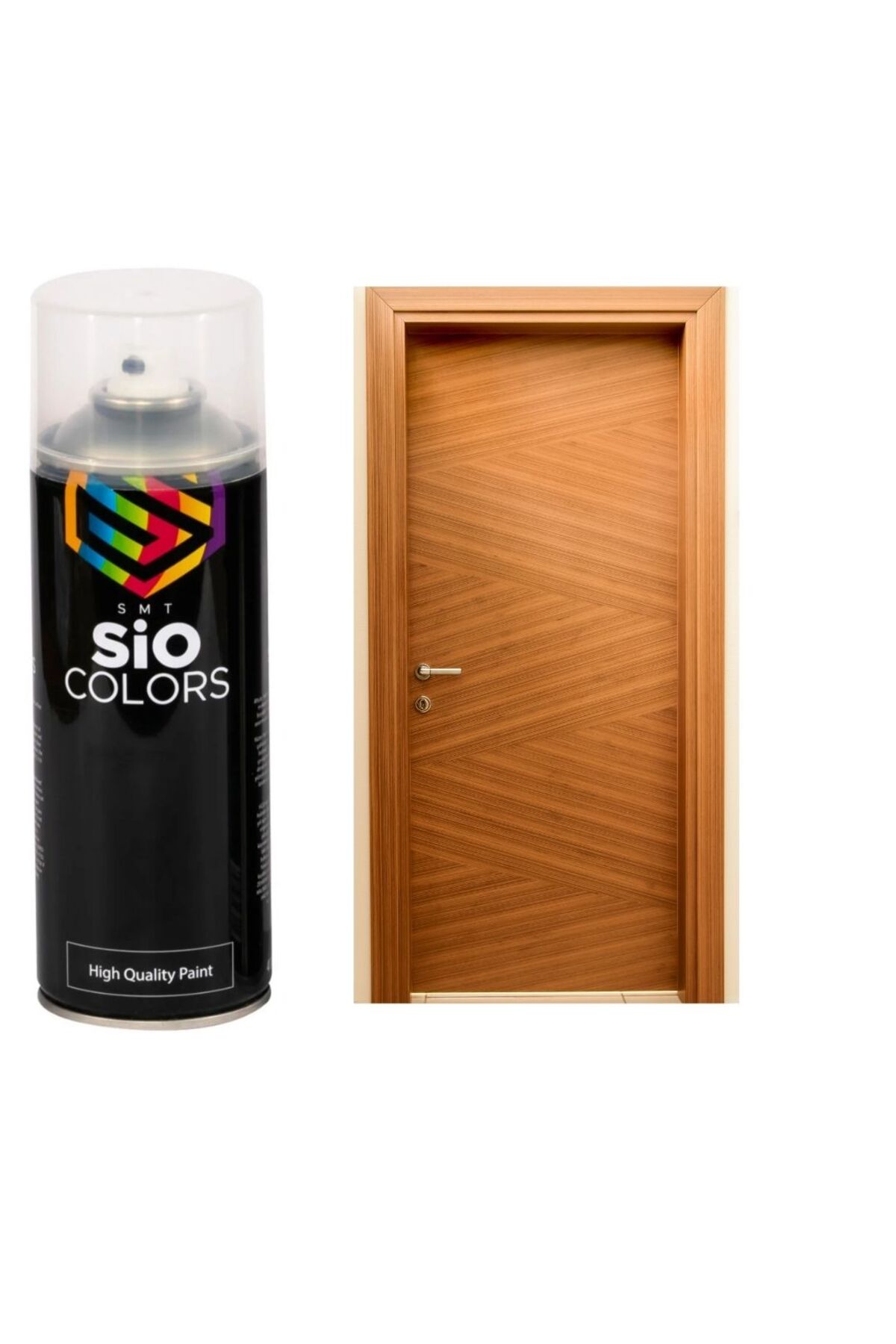 sıocolors DEMİR&AHŞAP KAPI BOYASI ÖZEL YAPIM AKRİLİK SPREY BOYA 400 ML