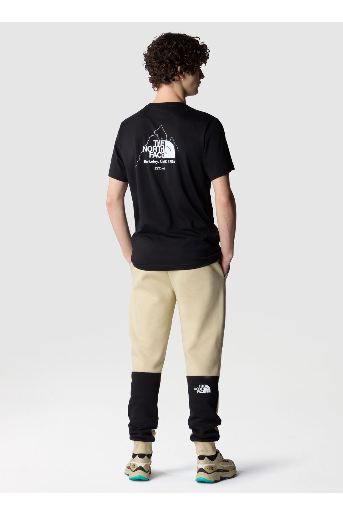 تی شرت مشکی مردانه یقه دوچرخه سیاه طرح دار NF0A894ZJK31_M BINER GRAPHIC 4 TEE The North Face