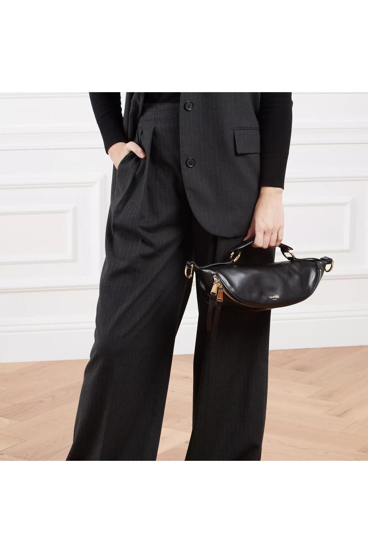 کیف شانه ای مشکی زنانه اریگامی سیاه اورجینال Lancel