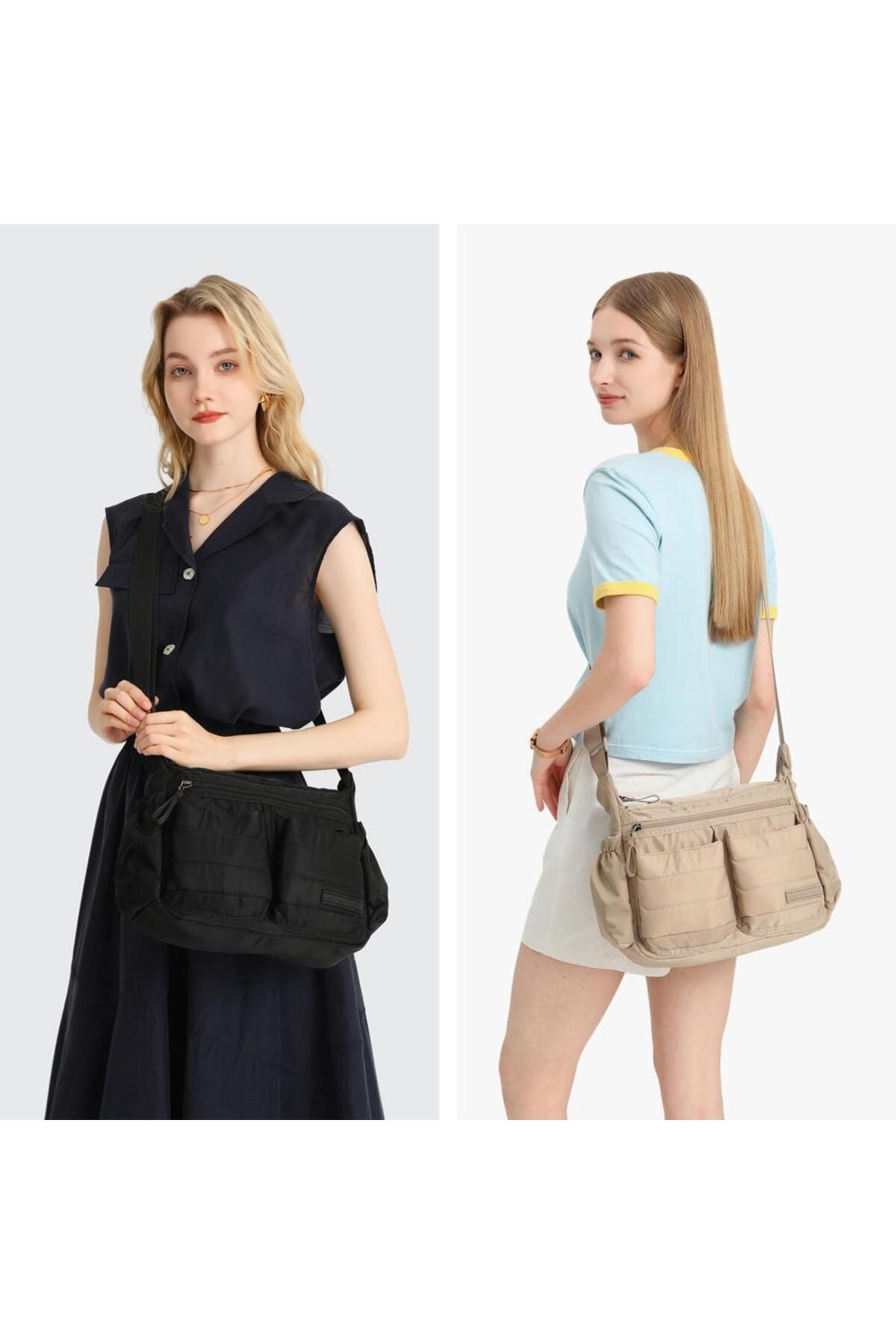 Smart Bags Yumuşak Kumaş Askılı Postacı Kadın Çantası - Mürdüm