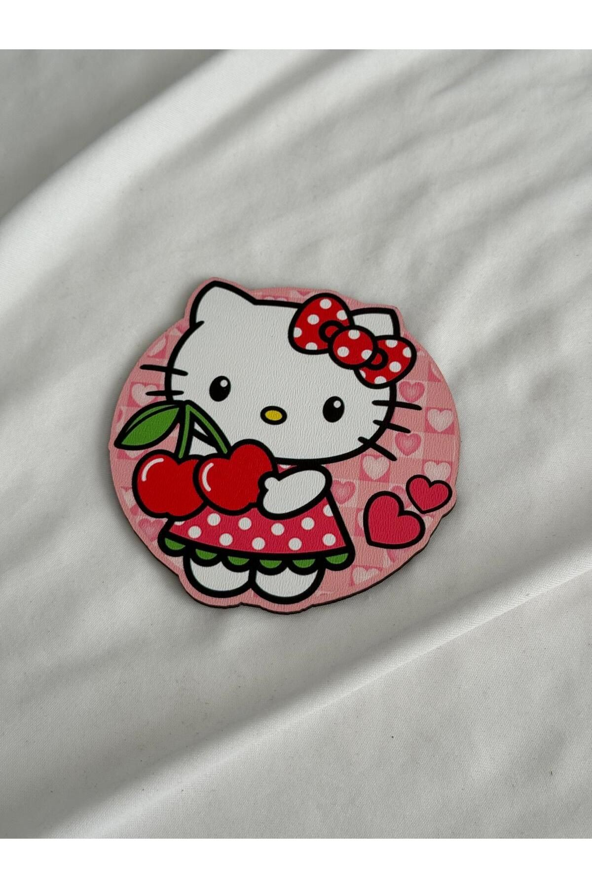 Planet Butik-Kitty Cherry Patterned Glass Waste 1