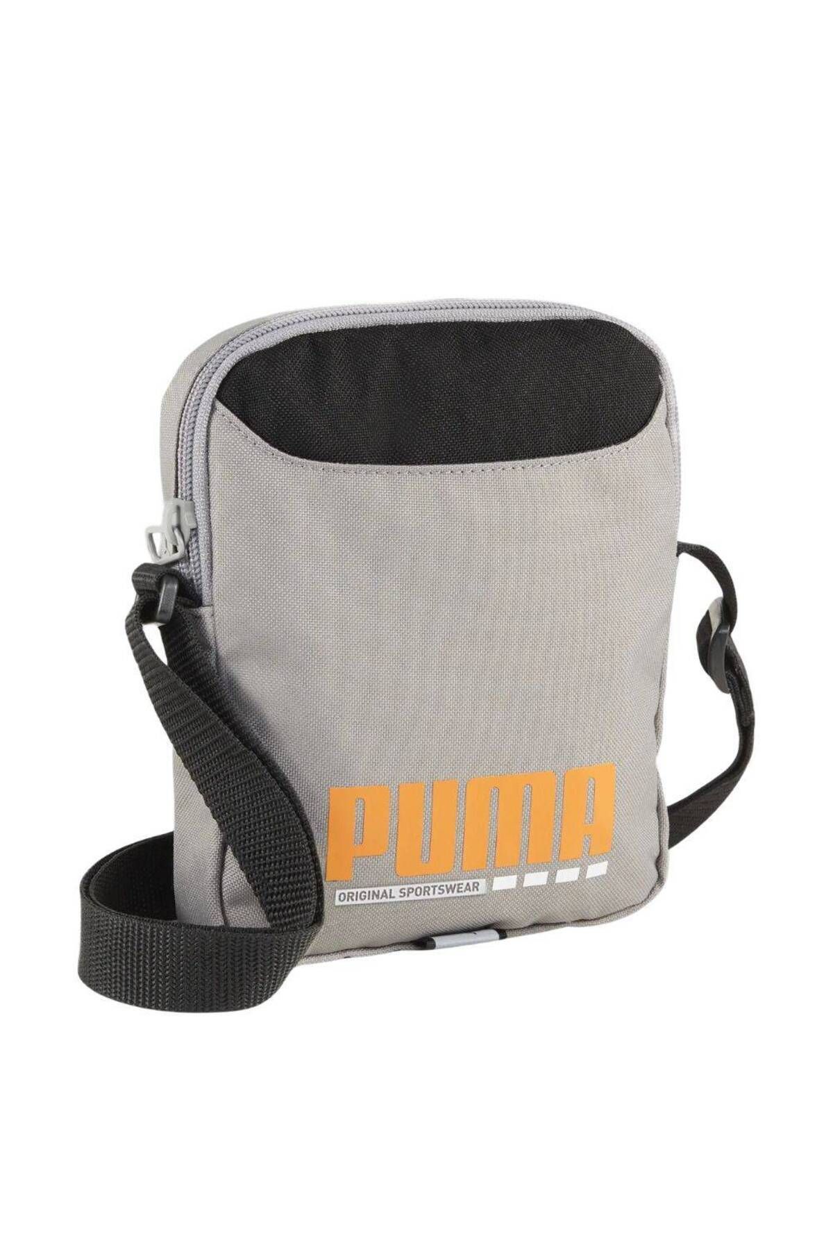 Puma PUMA Plus Portable Gray Men s Shoulder Bag Trendyol