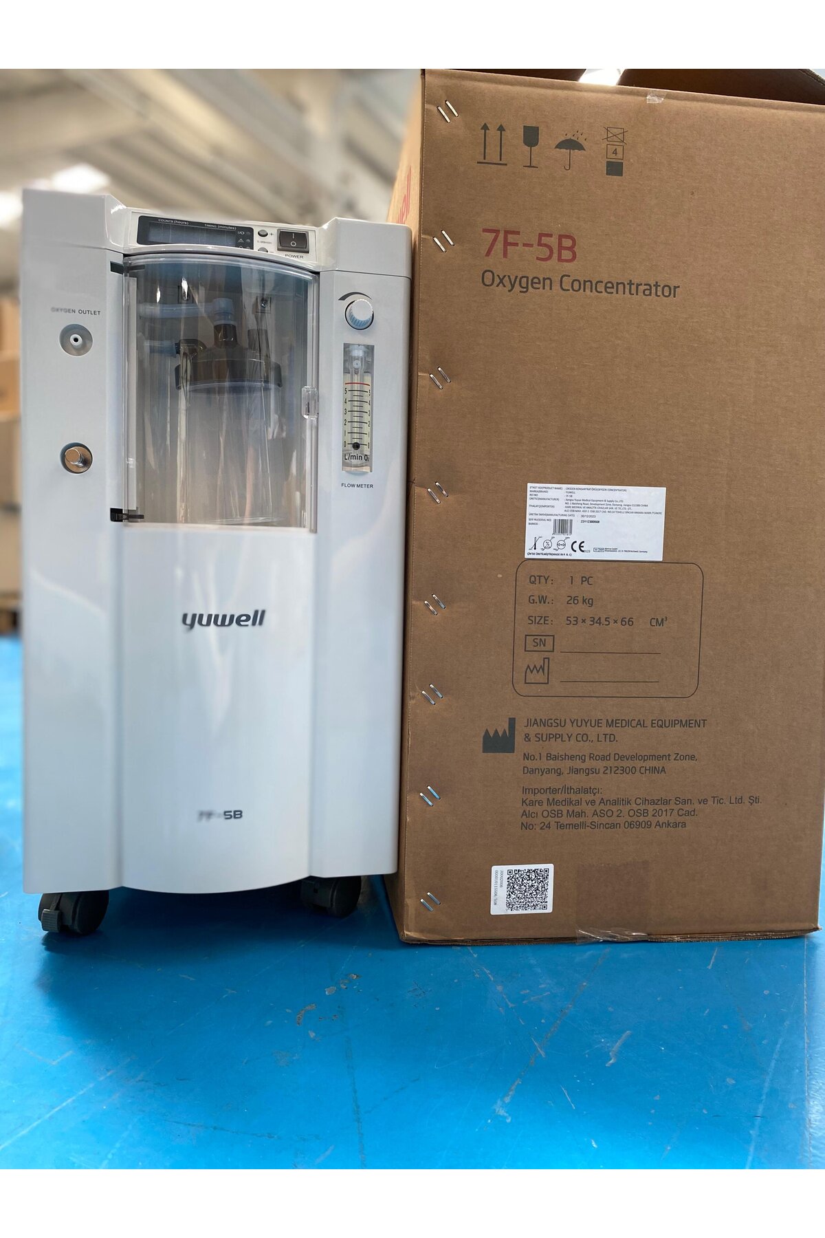 Yuwell 7f-5b Oksijen Konsantratörü 5 Litre (NEBÜLİZATÖR ÖZELLİKLİ